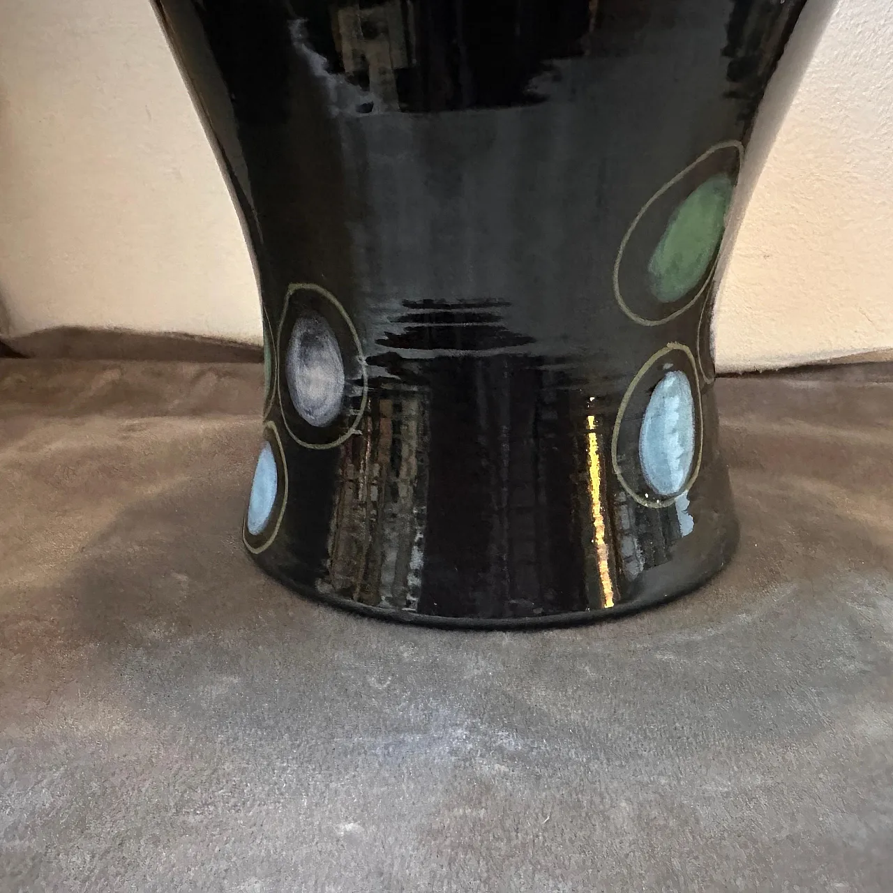 Hand-painted ceramic vase by Gio Ponti, 1960s 3