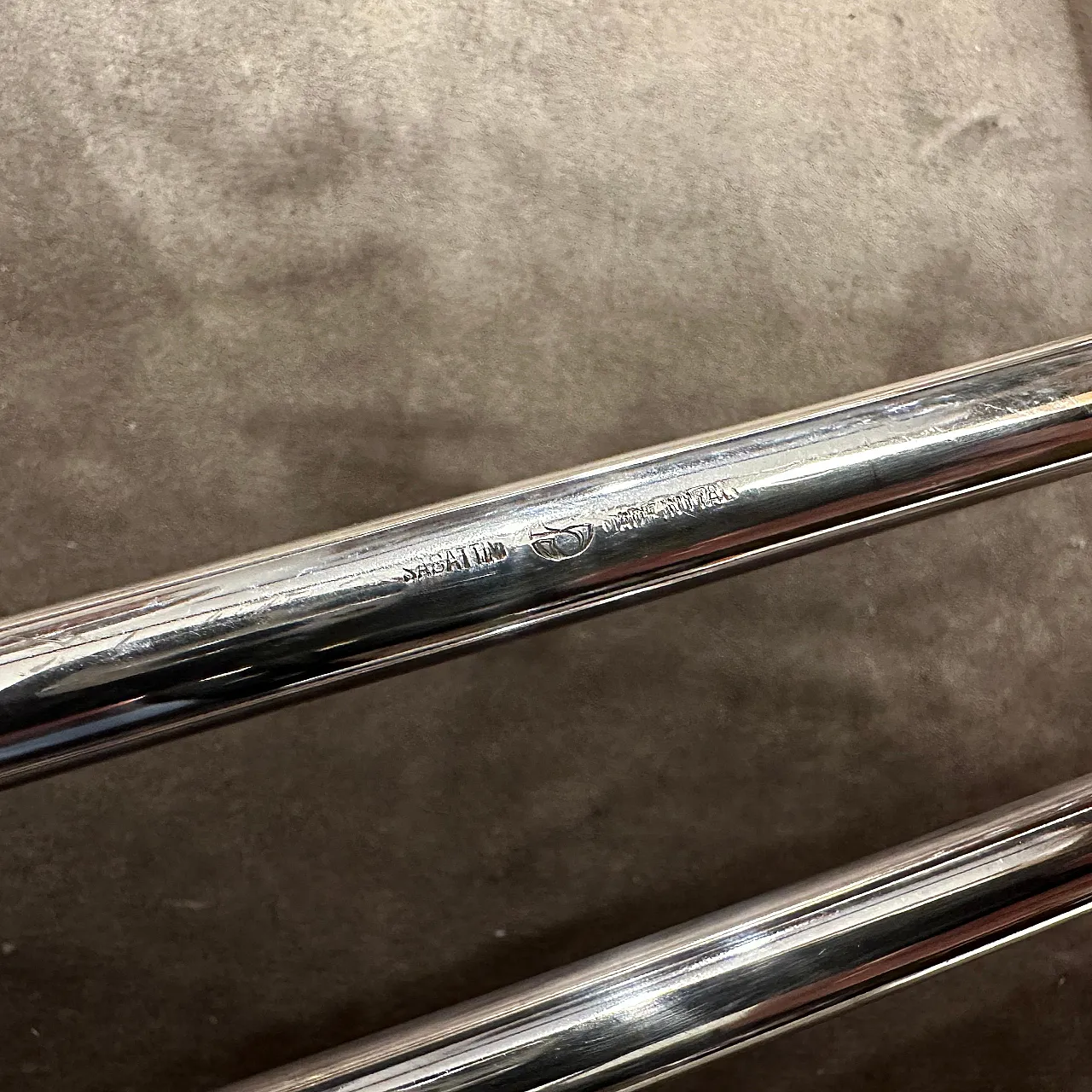 Lino Sabattini's aperitif tray in silver and ceramic, 1980s 3