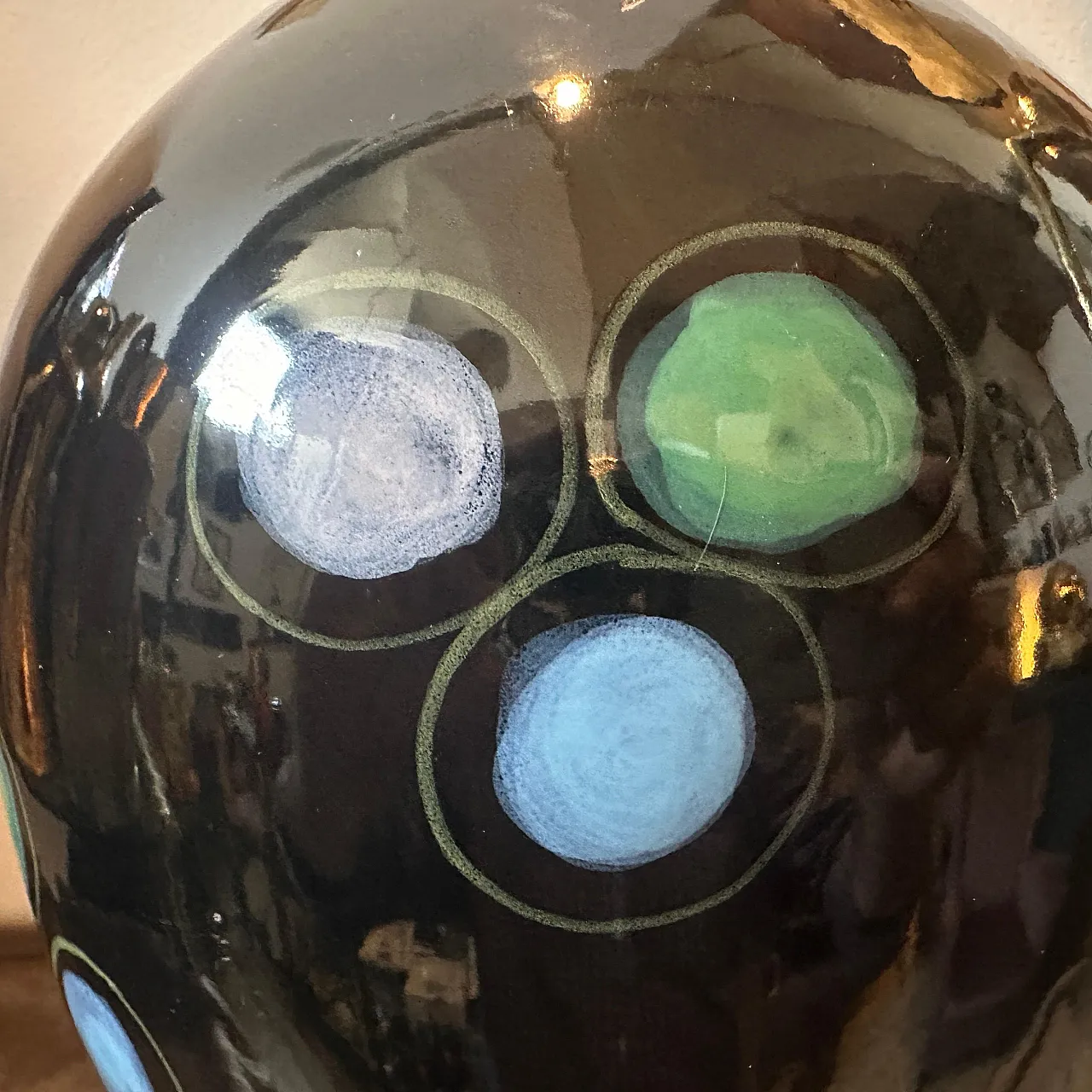 Hand-painted ceramic vase by Gio Ponti, 1960s 6