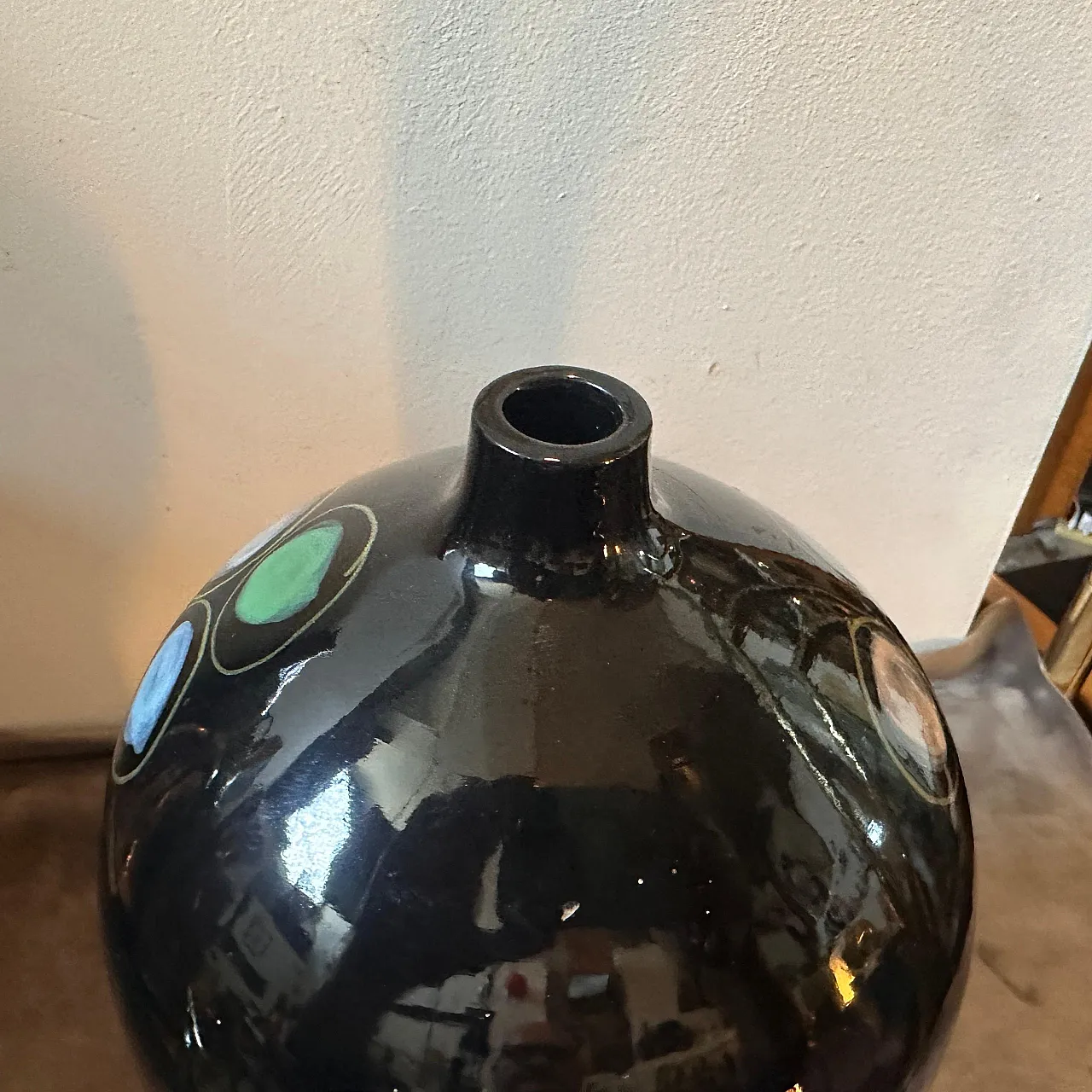 Hand-painted ceramic vase by Gio Ponti, 1960s 7