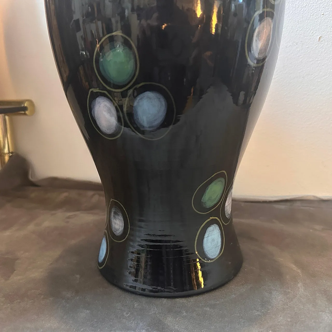 Hand-painted ceramic vase by Gio Ponti, 1960s 8