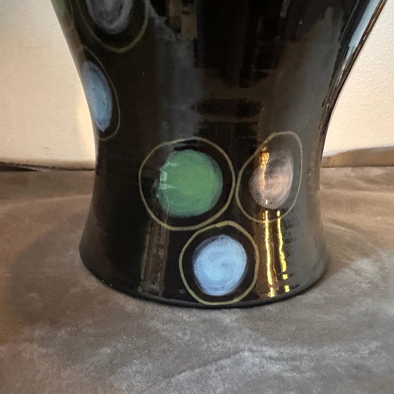 Hand-painted ceramic vase by Gio Ponti, 1960s 10