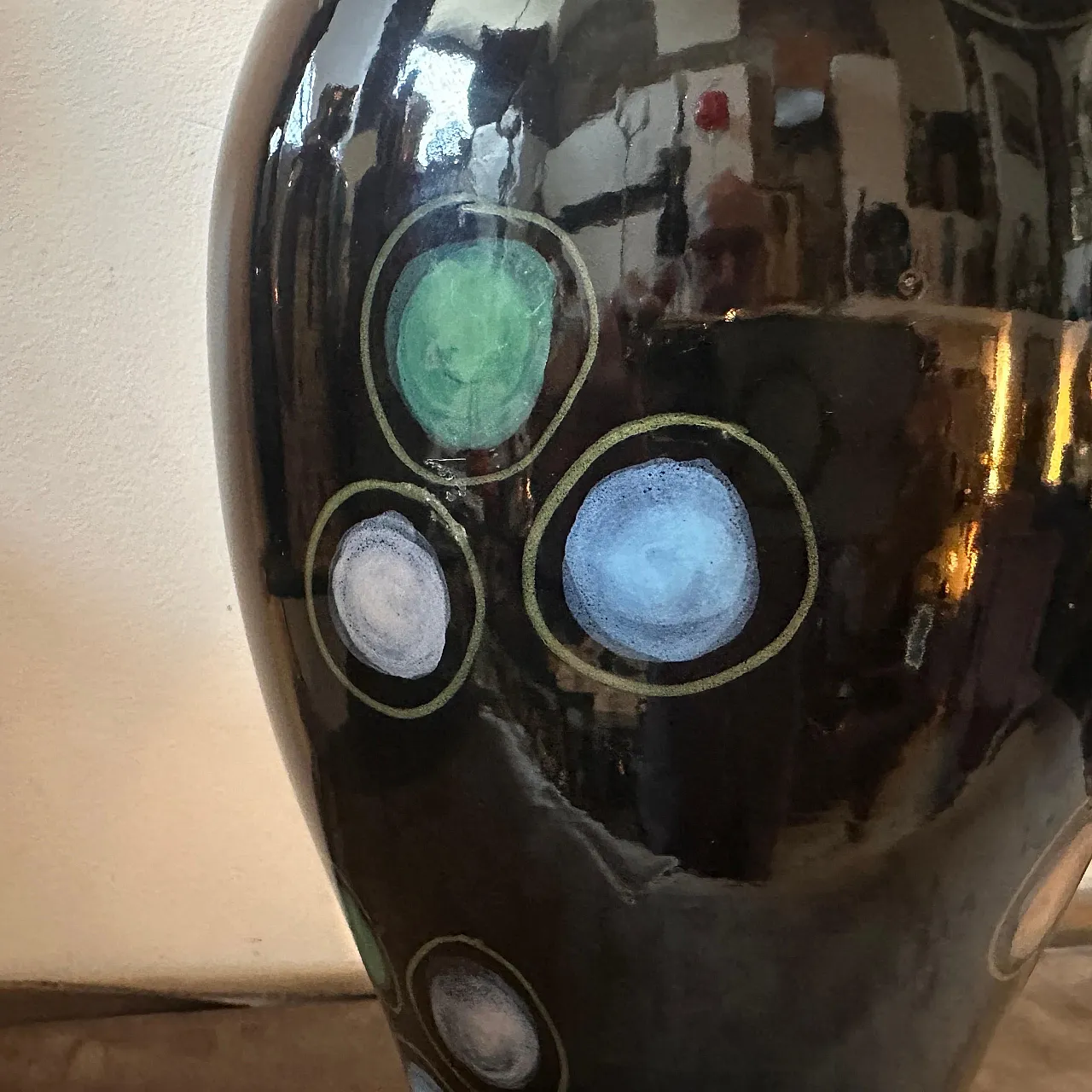 Hand-painted ceramic vase by Gio Ponti, 1960s 11