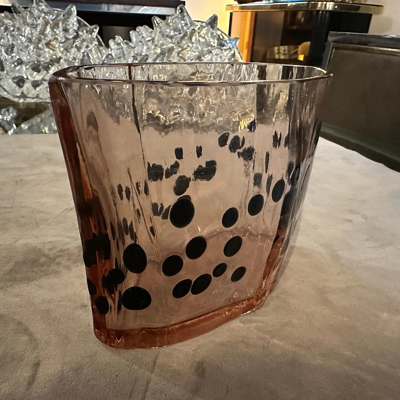 Murano glass vase by Fulvio Bianconi for Venini, 1960s 12