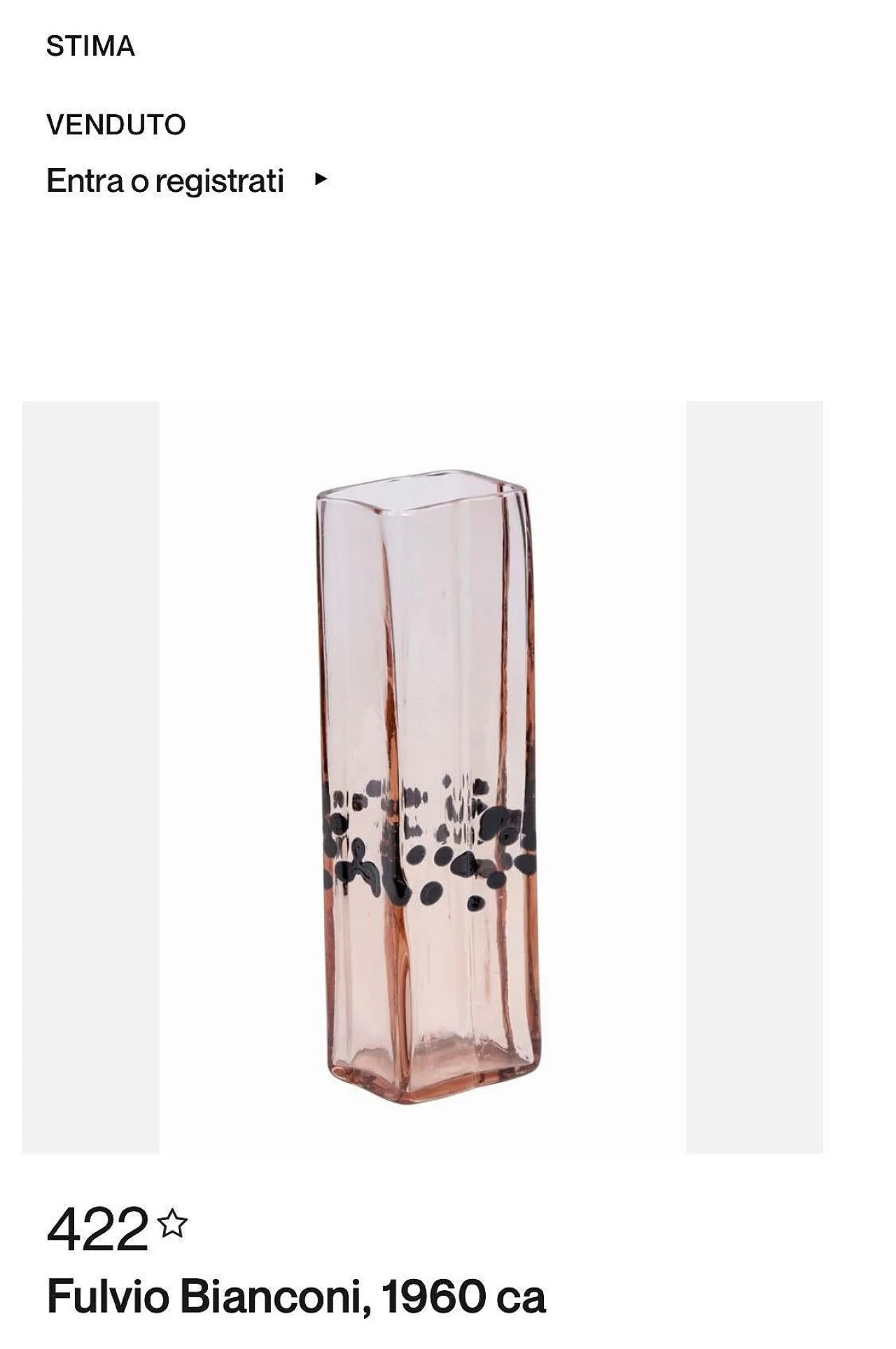 Murano glass vase by Fulvio Bianconi for Venini, 1960s 14