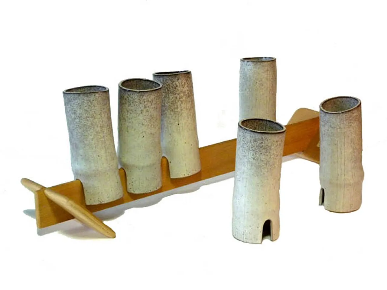 6 Tazze in ceramica di Alessio Tasca, anni '70 4