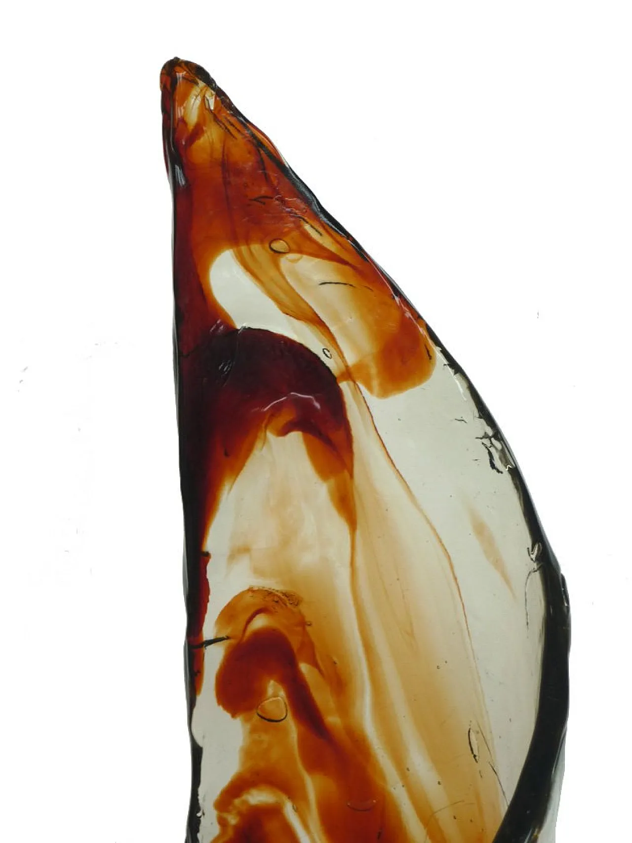 Lampada da tavolo in vetro di Mazzega, anni '70 3