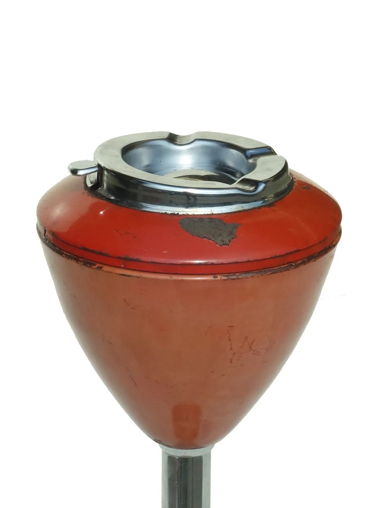 Posacenere Mid-Century rosso, anni '50 3