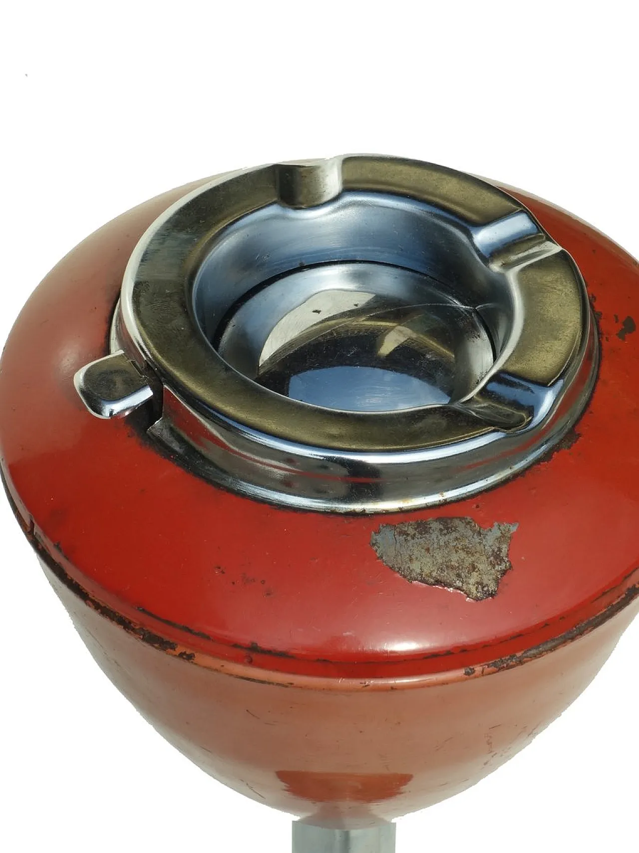 Posacenere Mid-Century rosso, anni '50 4