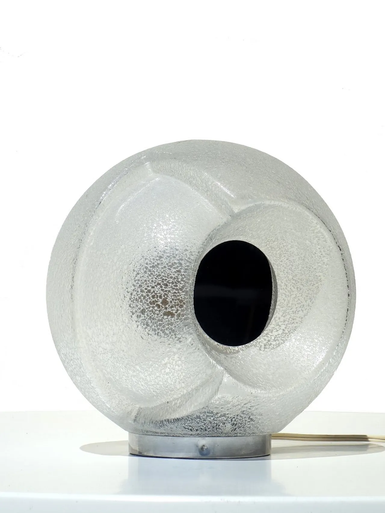 Lampada da tavolo Space Age in vetro di Murano, anni '60 1