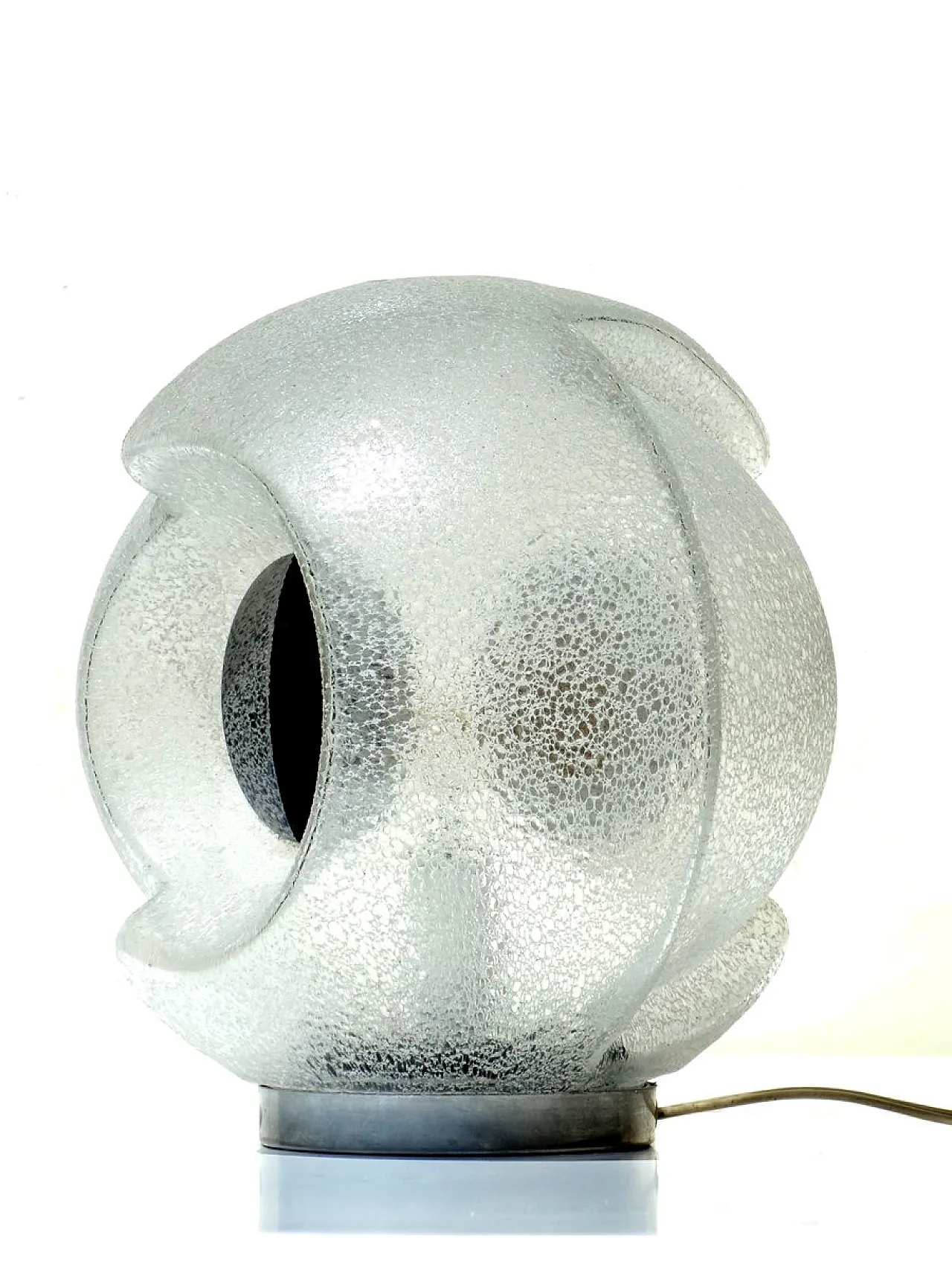 Lampada da tavolo Space Age in vetro di Murano, anni '60 3