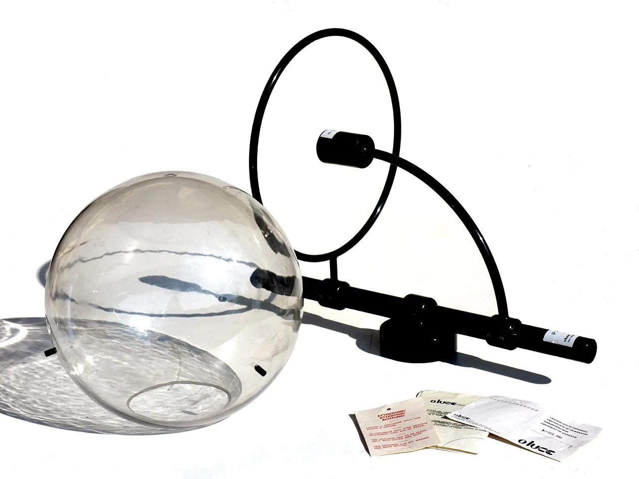 Lampada da parete Lyndon di Vico Magistretti per Oluce, anni '70 4