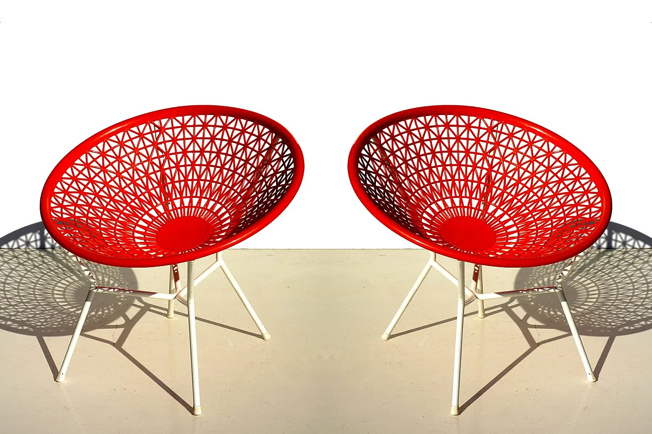 Coppia di poltrone Space Age, anni '60 2