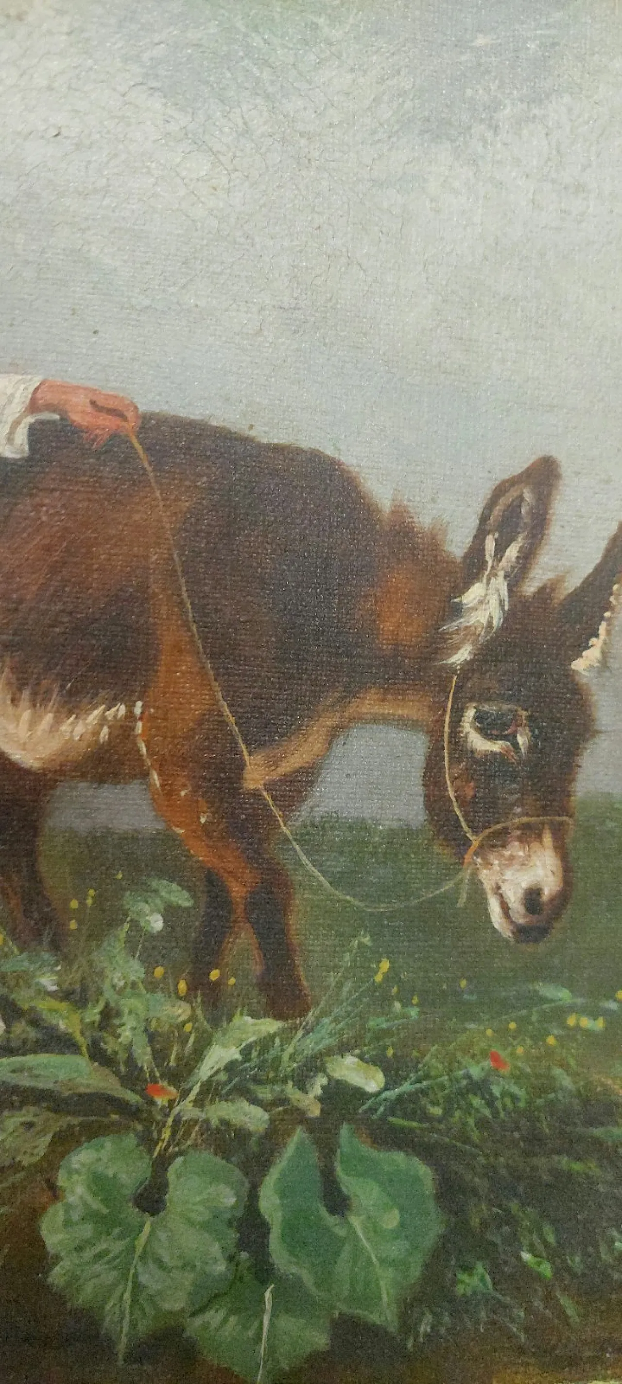 Female figure with animals, oil on canvas, late 19th century 2