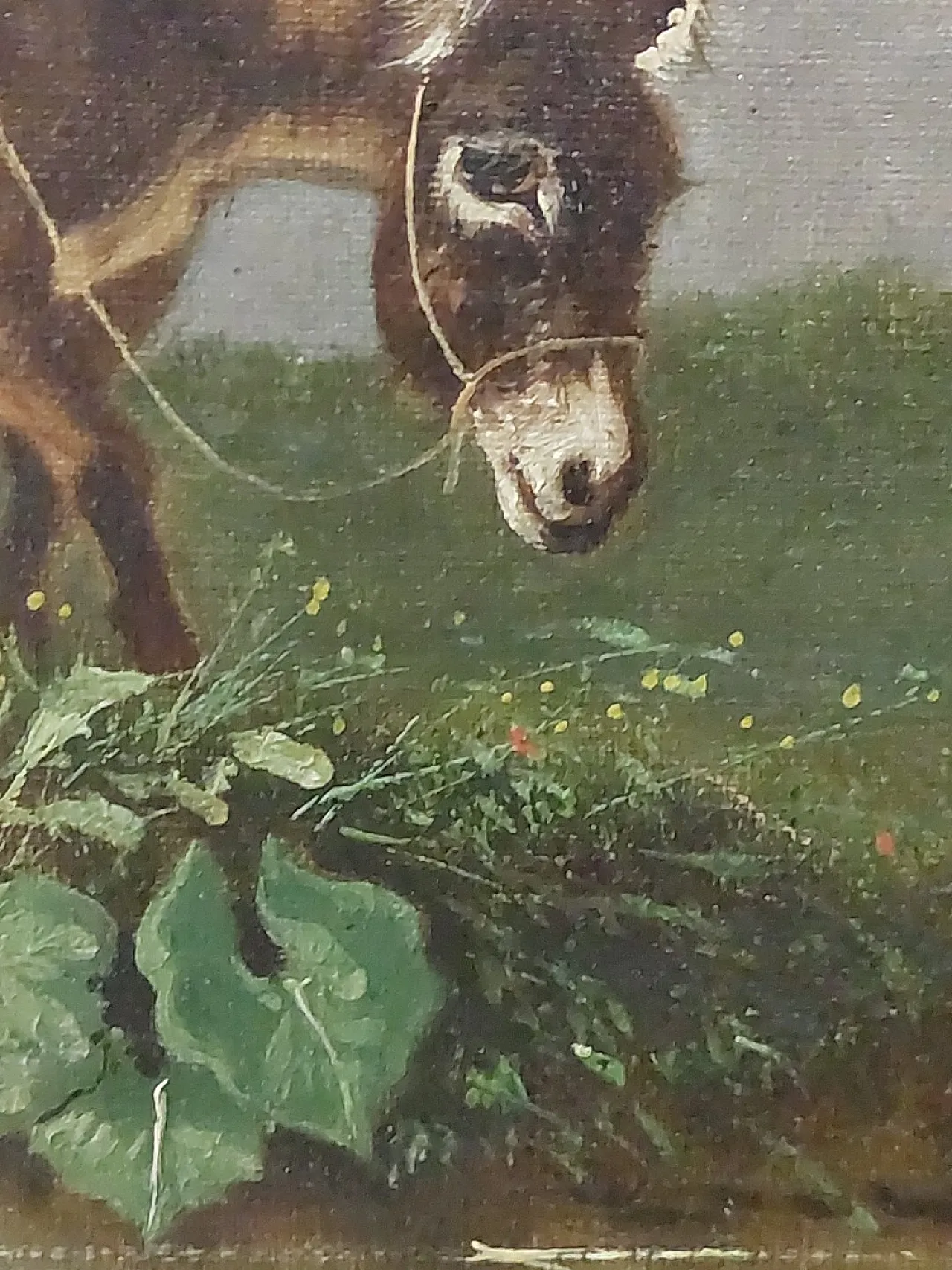 Female figure with animals, oil on canvas, late 19th century 7