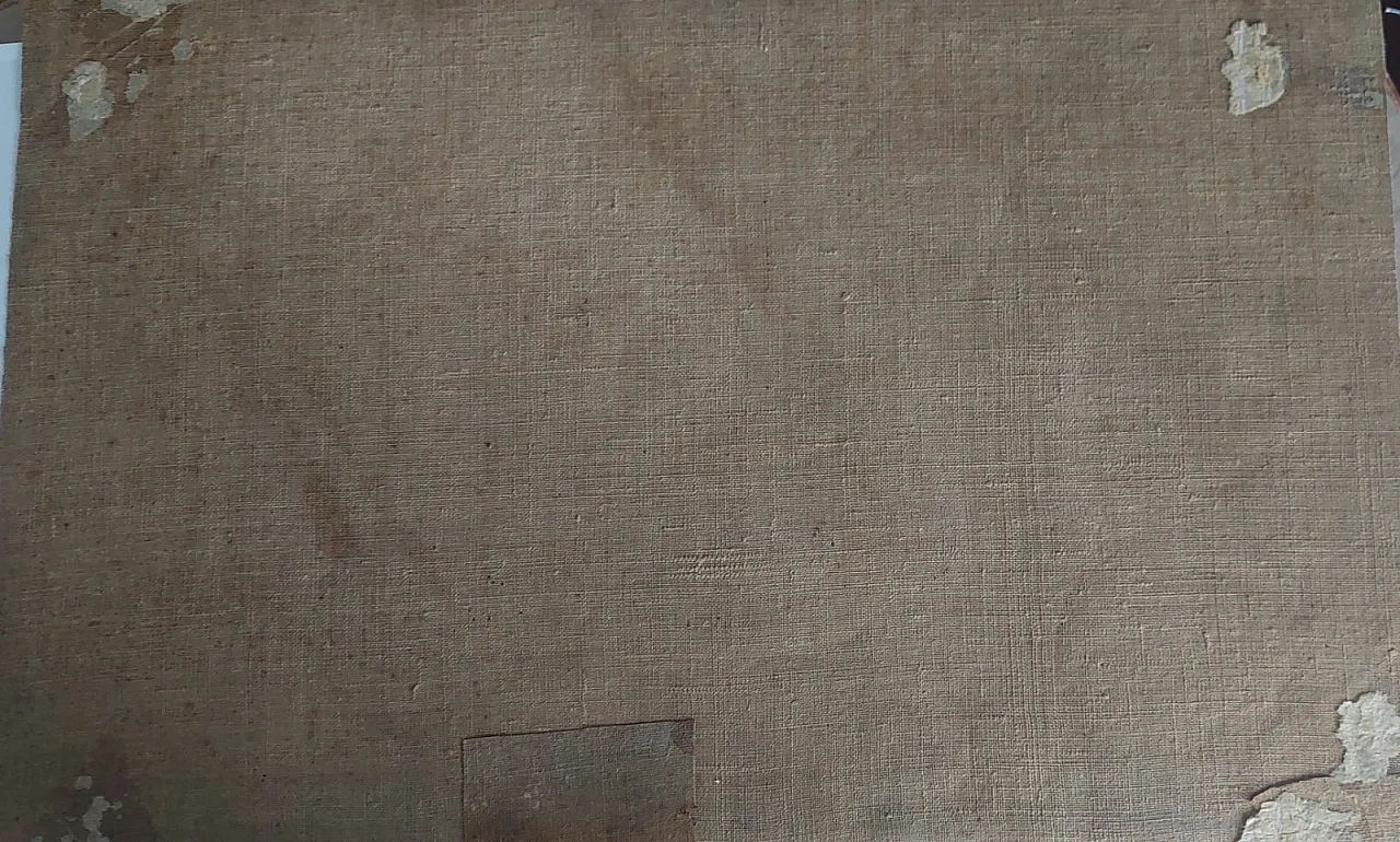 Female figure with animals, oil on canvas, late 19th century 8