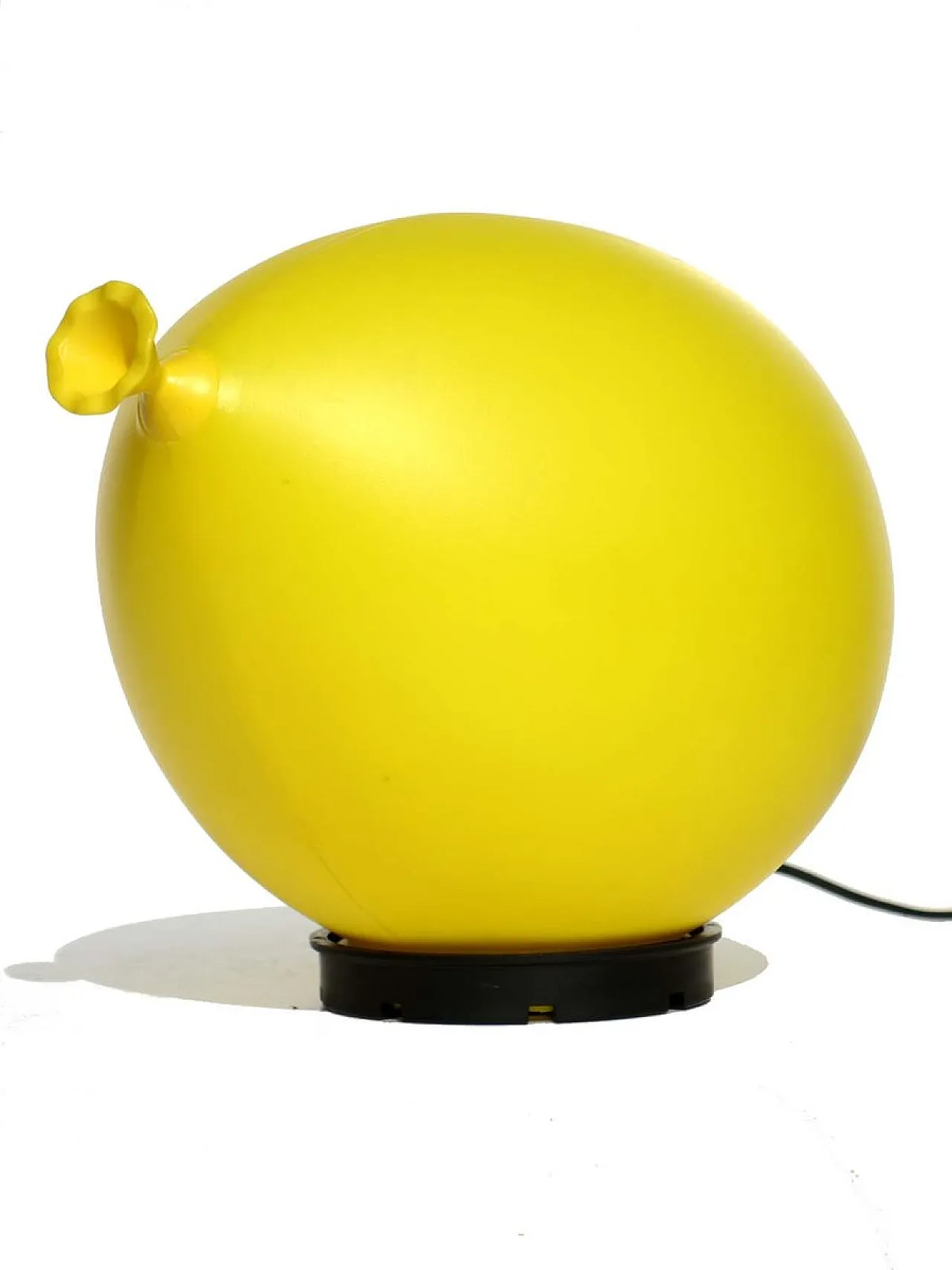 Lampada da tavolo Baloon gialla di Yves Christin per Bilumen, anni '80 3