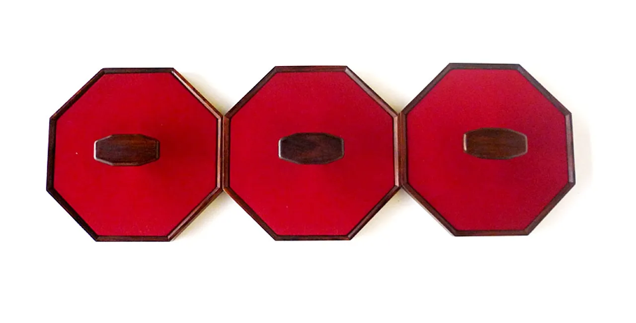 Attaccapanni Mid-Century con 3 ganci, anni '50 1