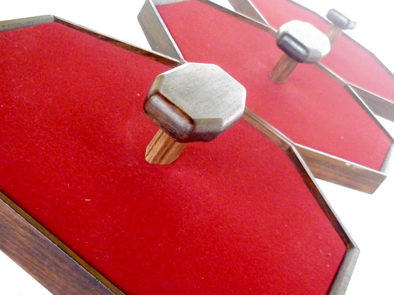 Attaccapanni Mid-Century con 3 ganci, anni '50 5