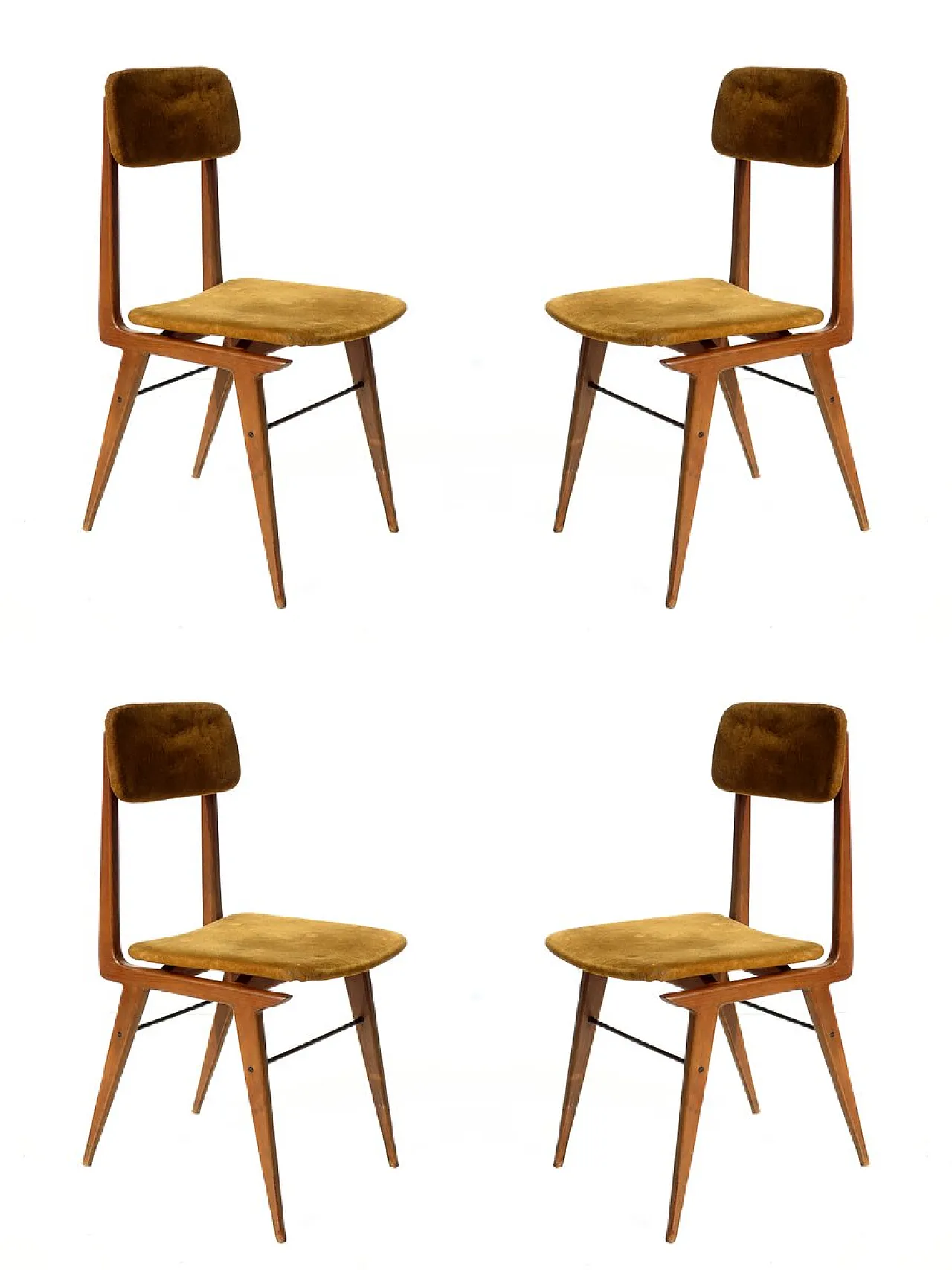 4 Sedie da pranzo di Elam, anni '50 3