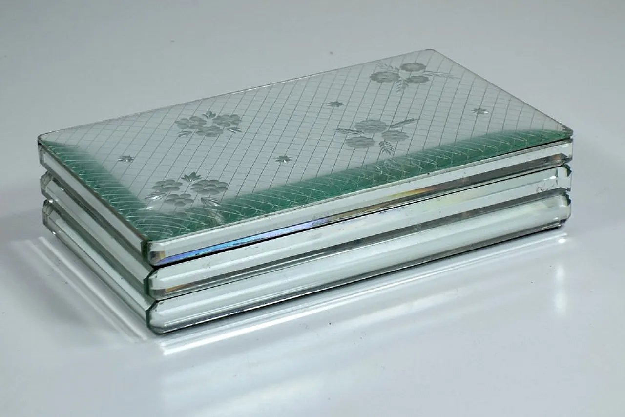 Crystal jewellery box by Luigi Brusotti, 1930s 1