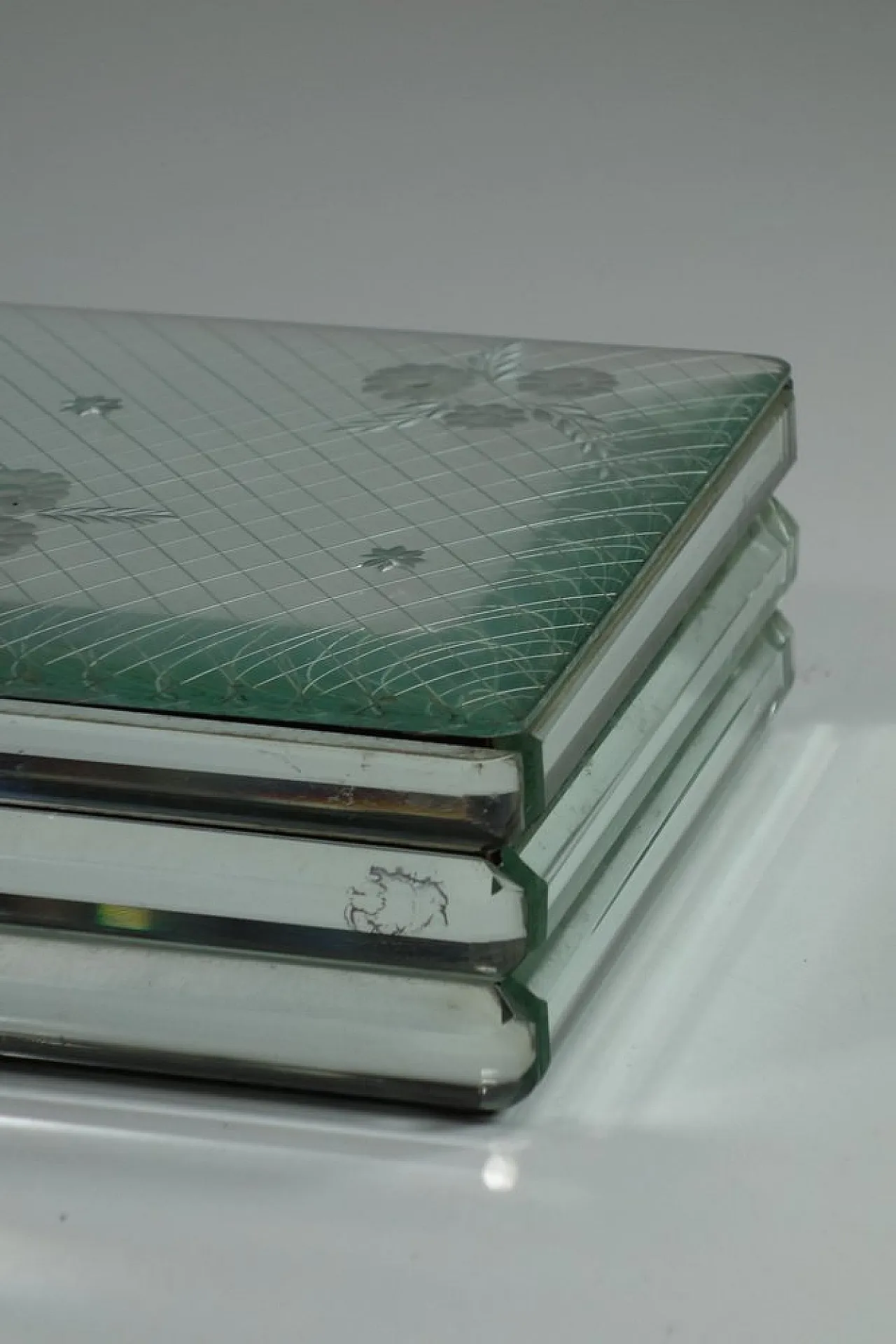 Crystal jewellery box by Luigi Brusotti, 1930s 2