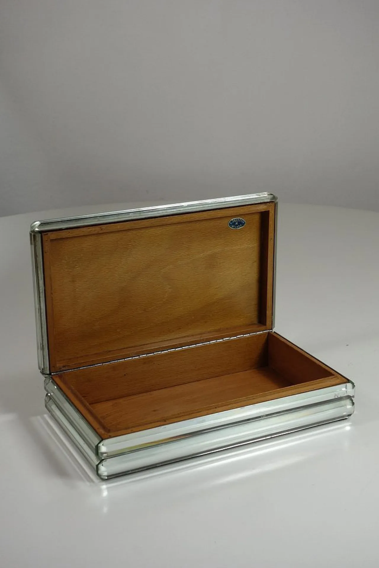 Crystal jewellery box by Luigi Brusotti, 1930s 4