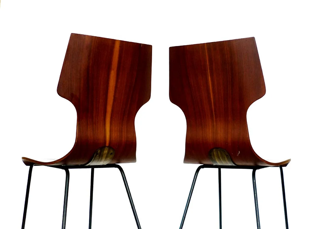 Coppia di sedie da pranzo di Aldo Bartolomeo per Stildomus, anni '50 2