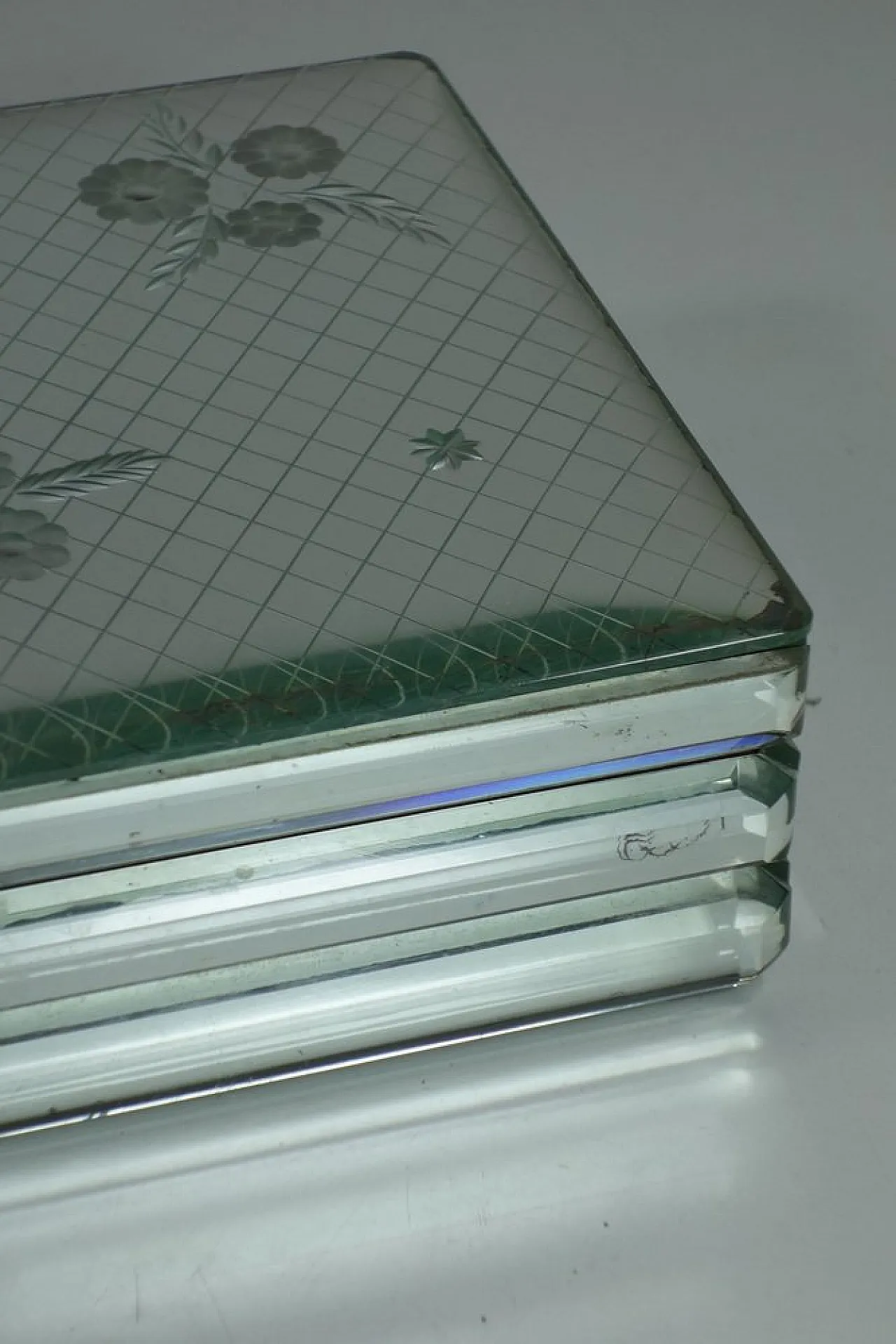 Crystal jewellery box by Luigi Brusotti, 1930s 10