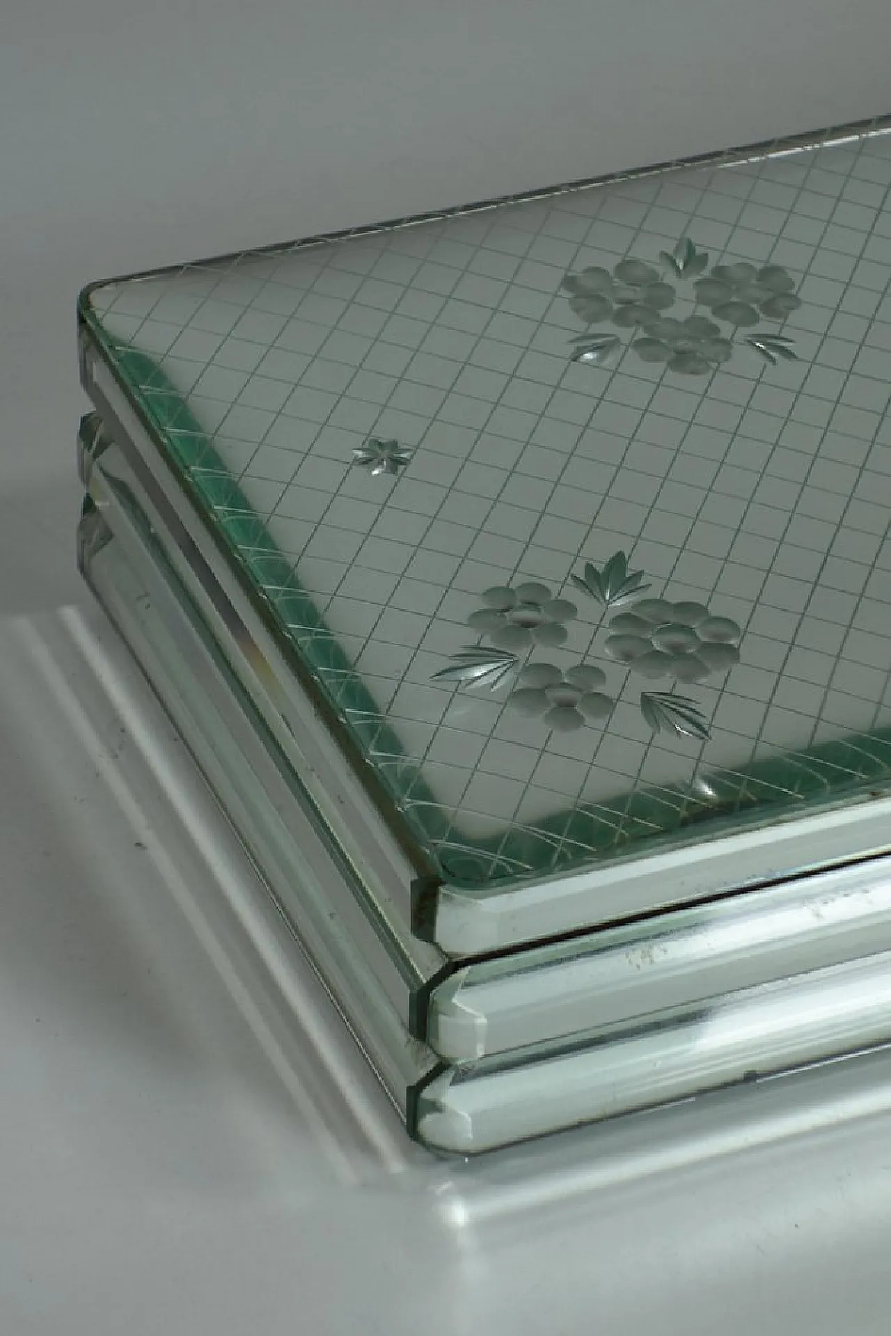 Crystal jewellery box by Luigi Brusotti, 1930s 12