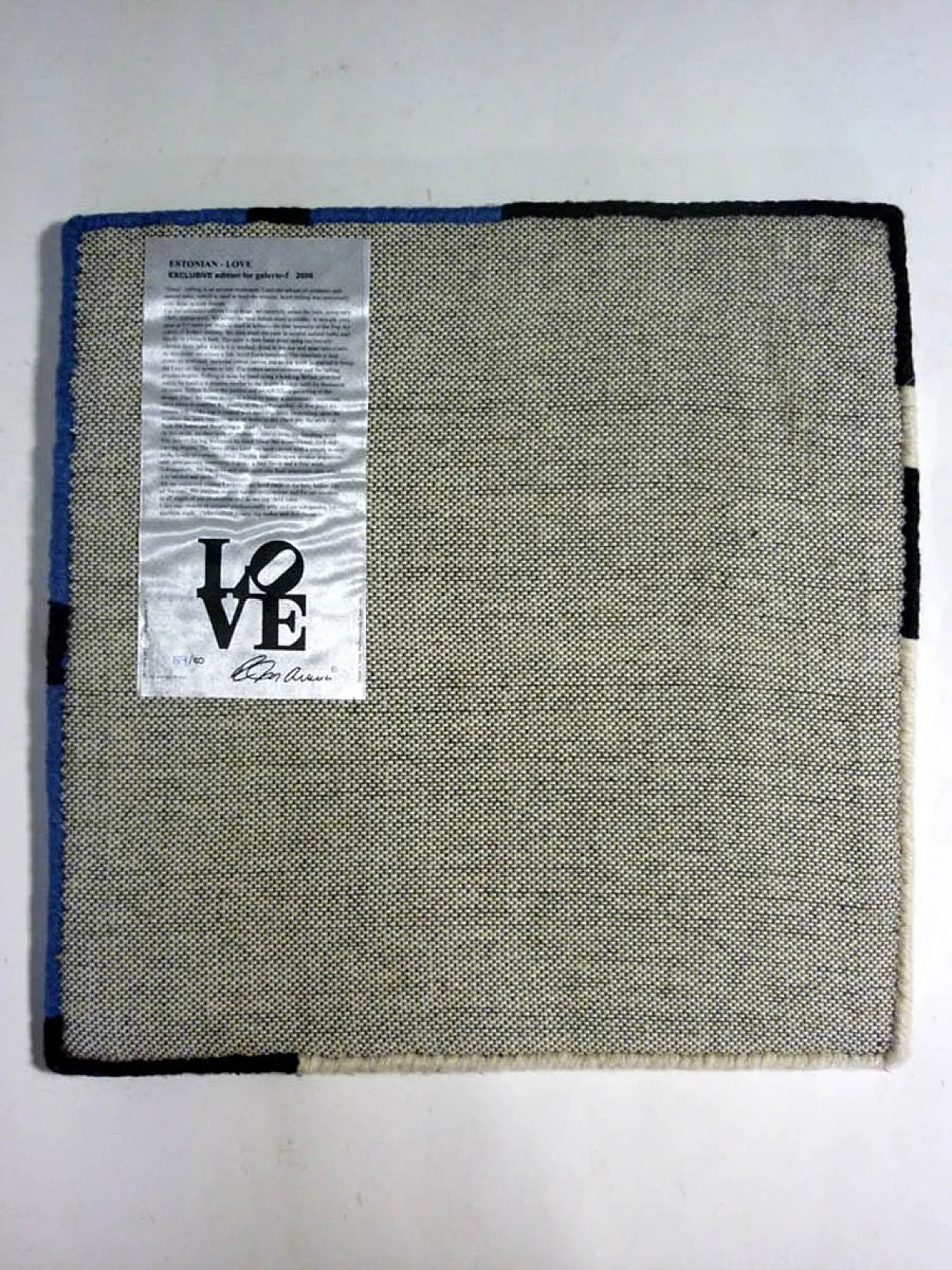 Tappeto in lana di Robert Indiana per Galerie F, anni 2000 6