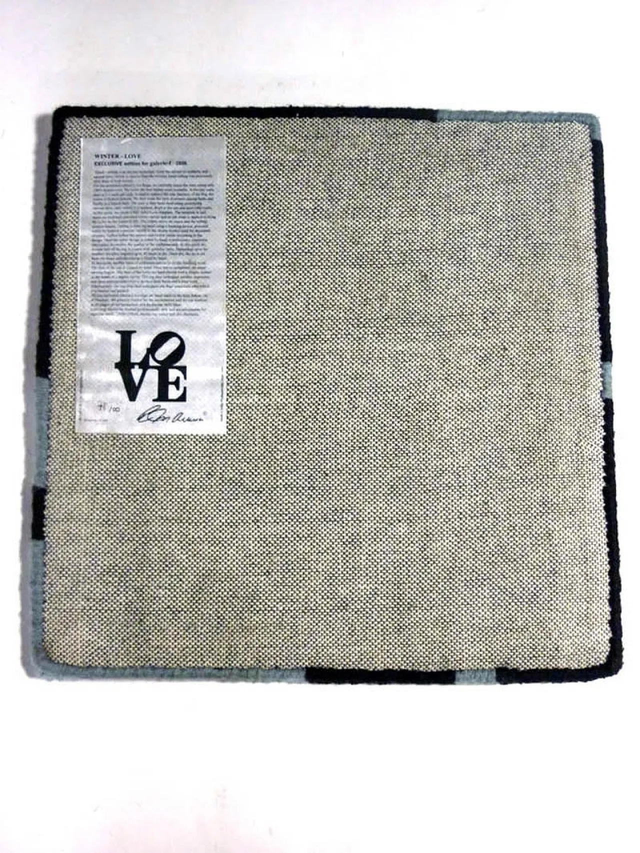 Tappeto Love in lana di Robert Indiana per Galerie F, anni 2000 4