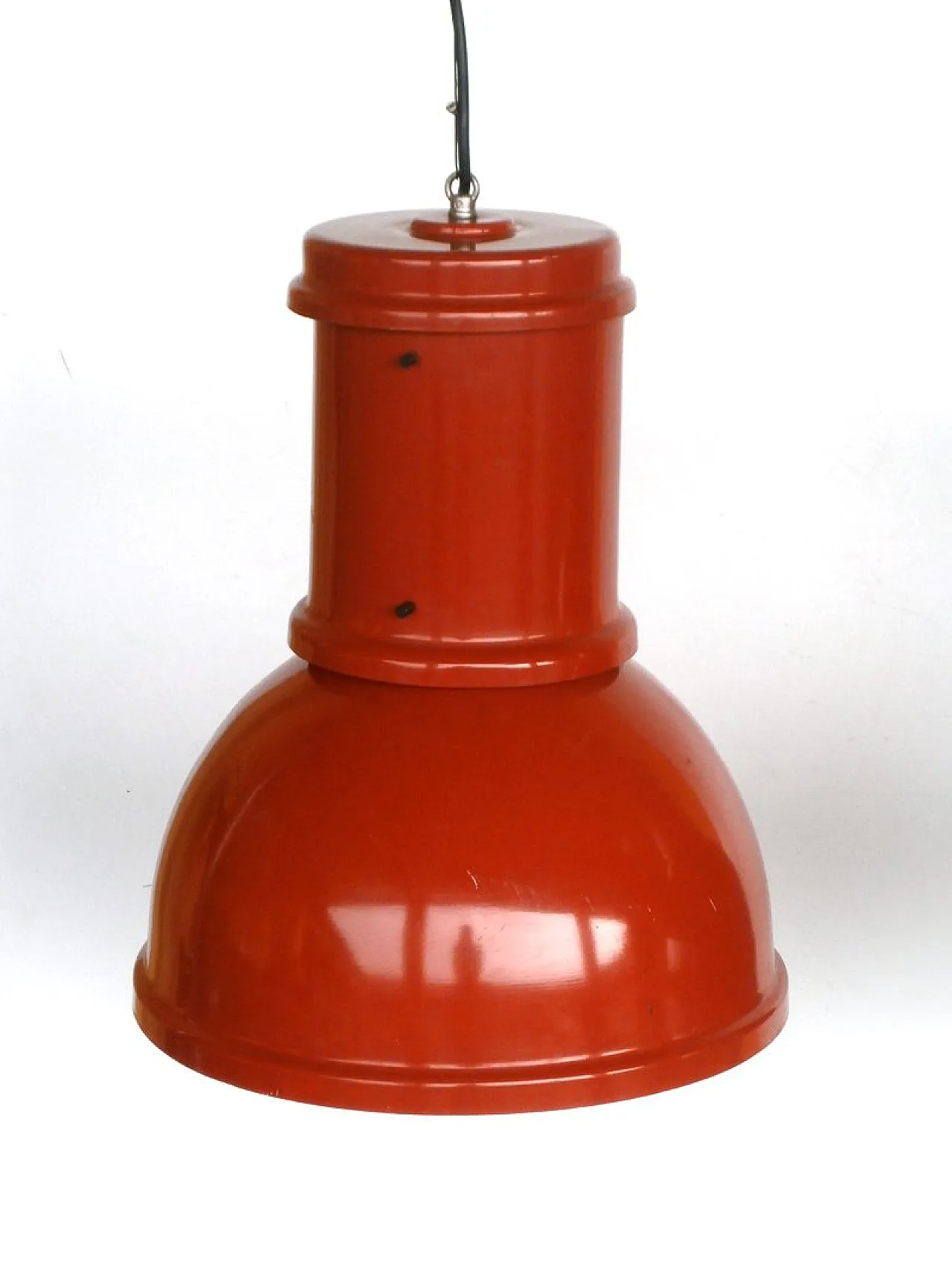 Coppia di lampade da soffitto a soppalco industriali, anni '60 4