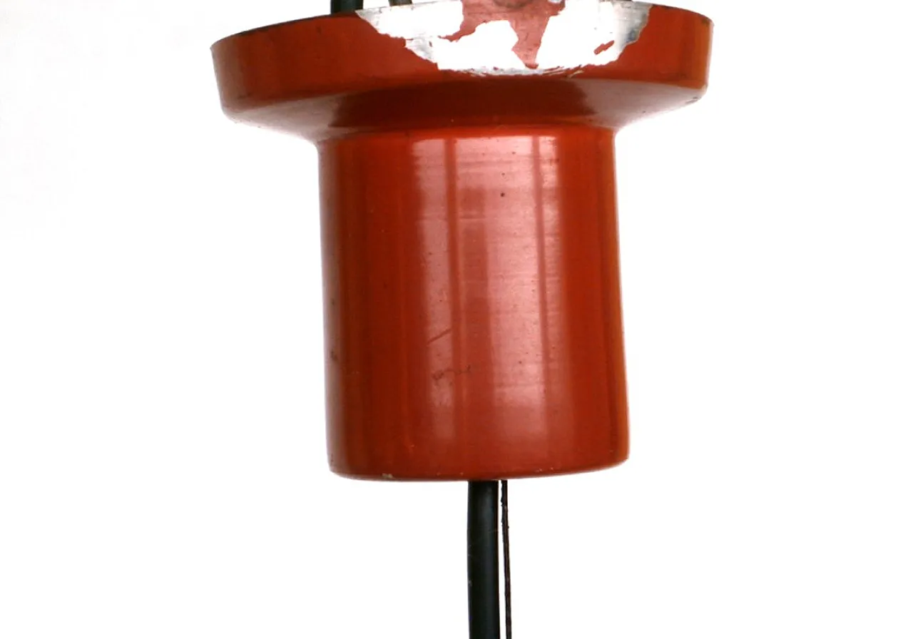 Coppia di lampade da soffitto a soppalco industriali, anni '60 8