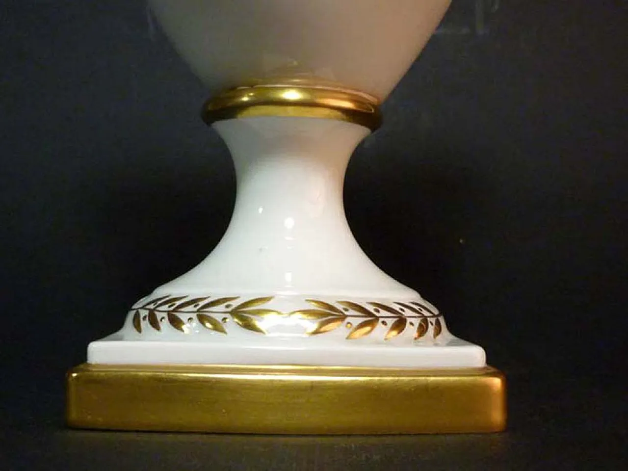 Porcelain & 24kt gold vase by Finzi, 1930s 3