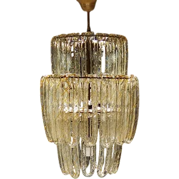 Lampadario in vetro di Murano, anni '50