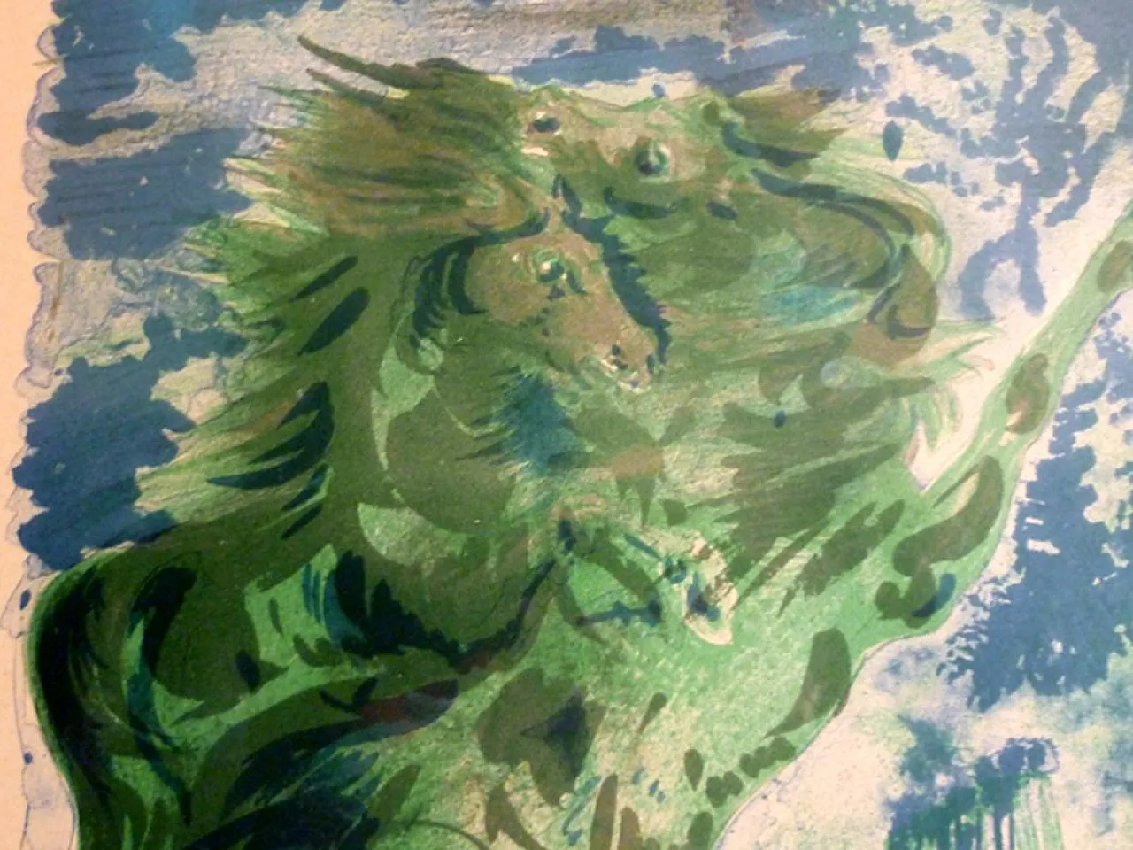 Cavalli di Aligi Sassu, acquatinta, anni '60 3