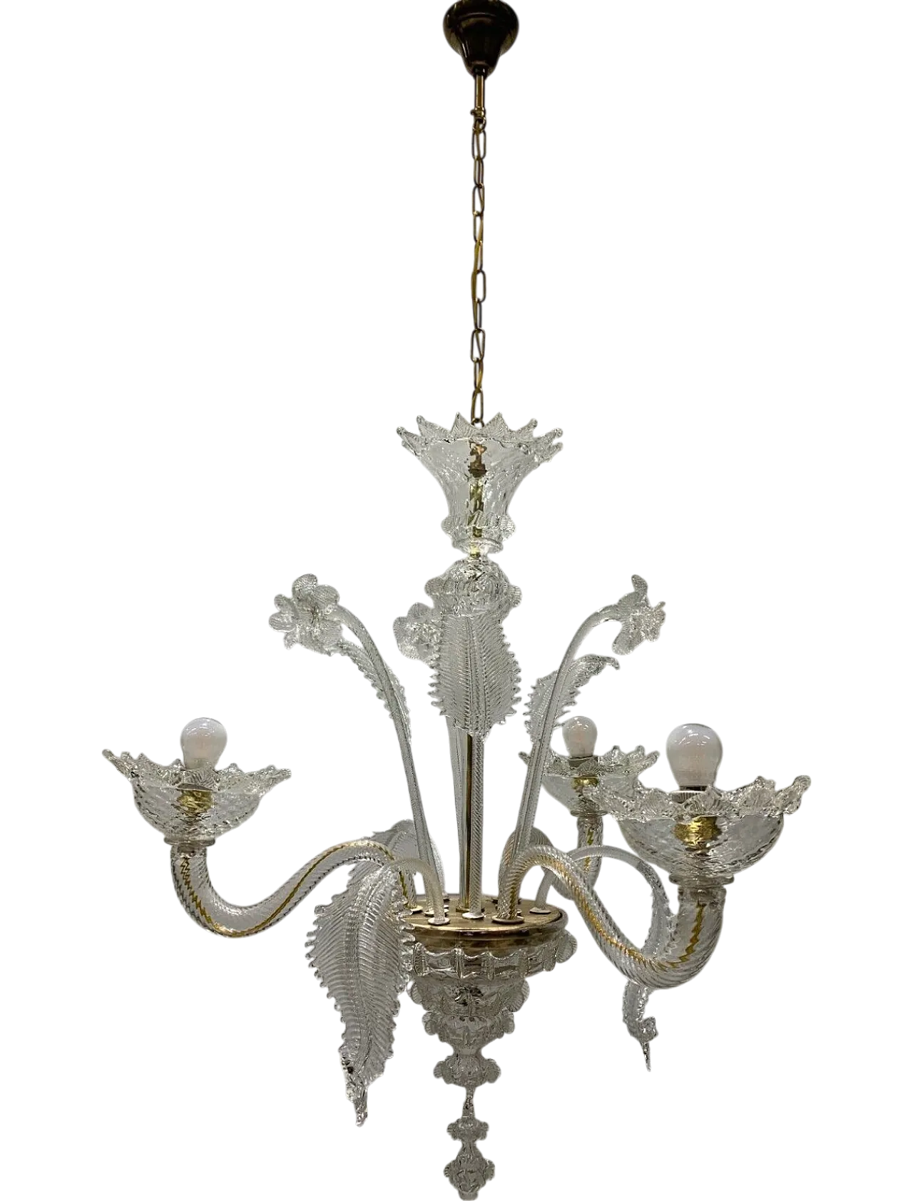 Murano glass chandelier by Cesare Toso, 1960s 6