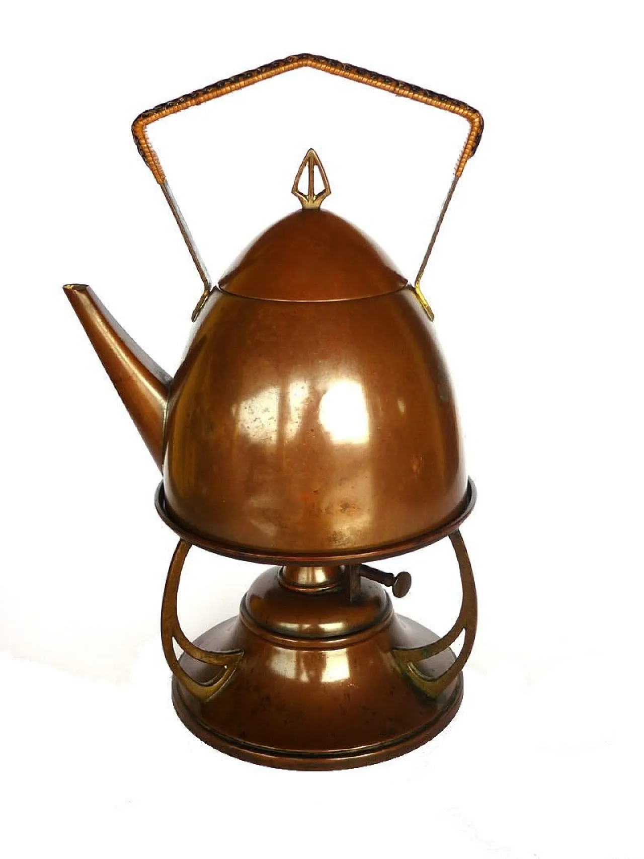 Art Nouveau teapot on stand by WMF, early 20th century 1