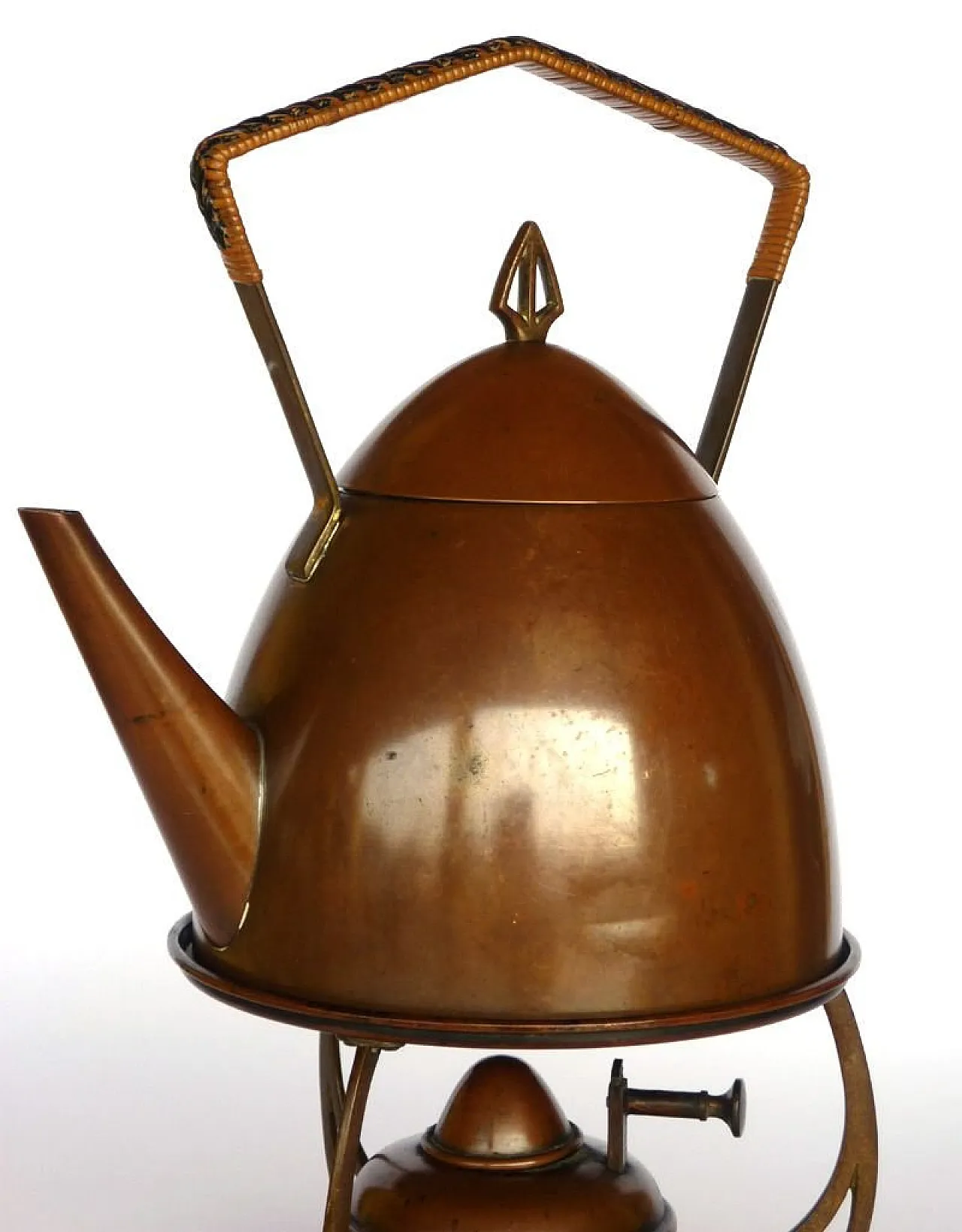 Art Nouveau teapot on stand by WMF, early 20th century 2