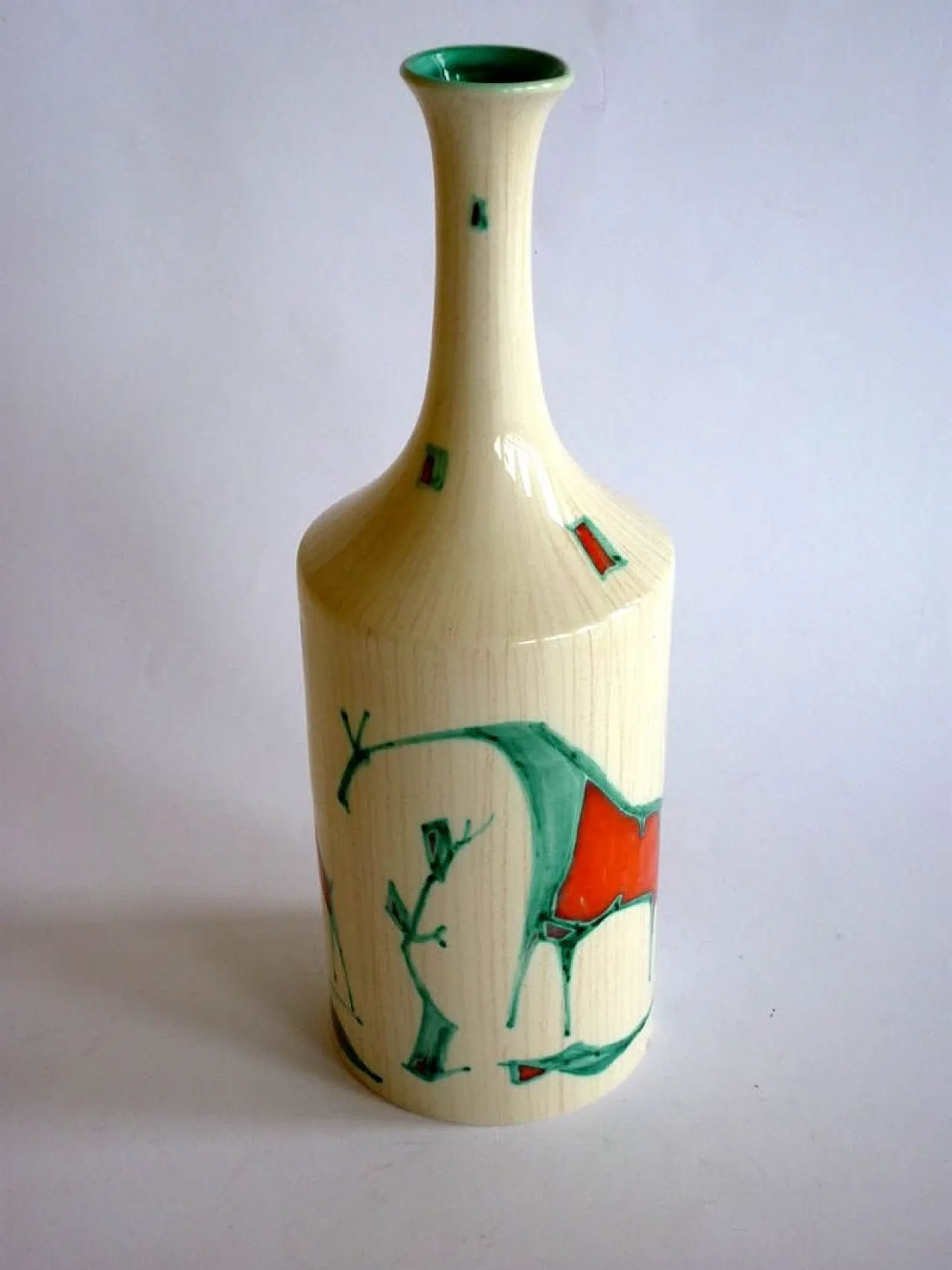 Vaso Giraffe in ceramica, anni '50 2