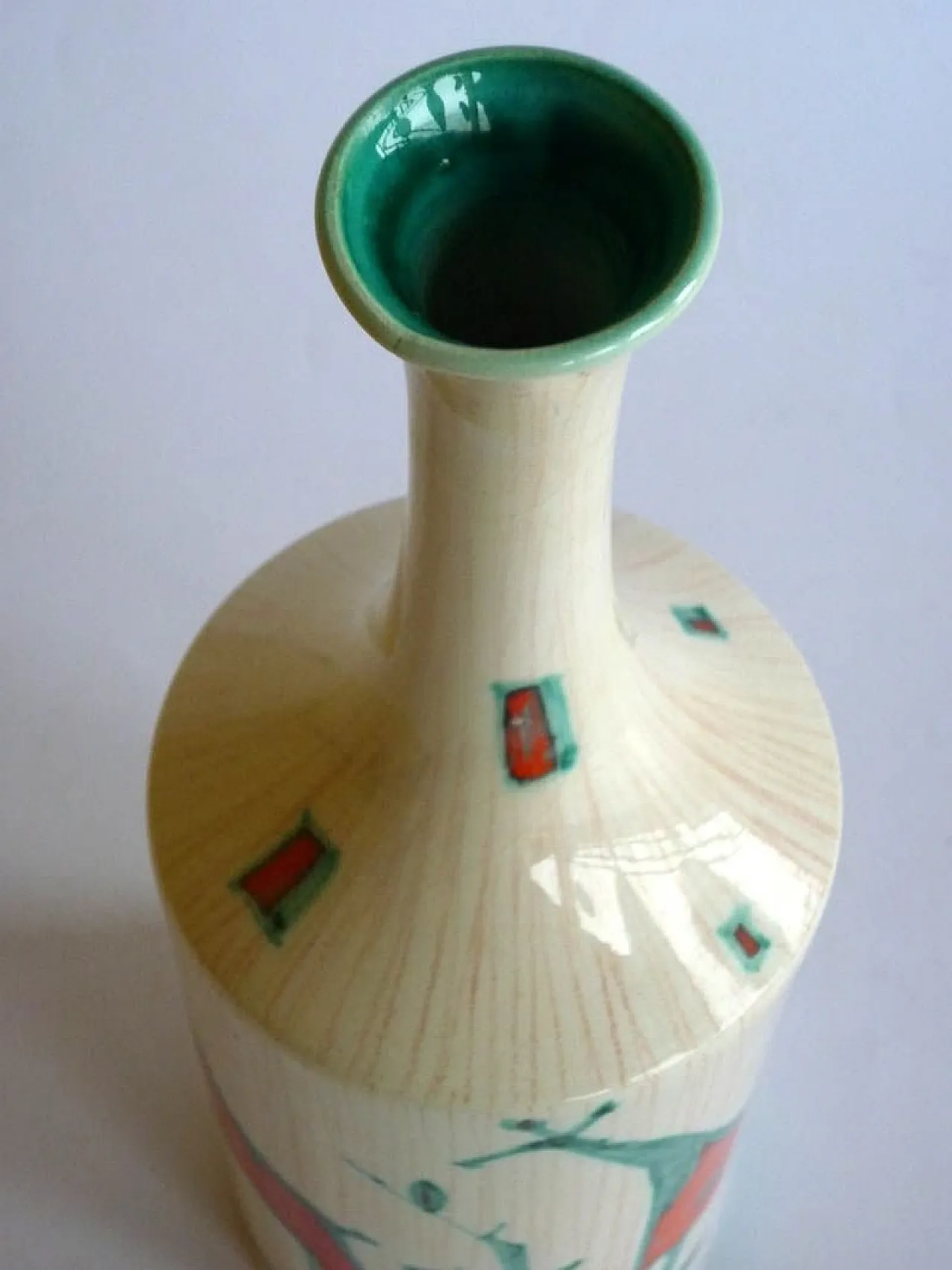 Vaso Giraffe in ceramica, anni '50 6