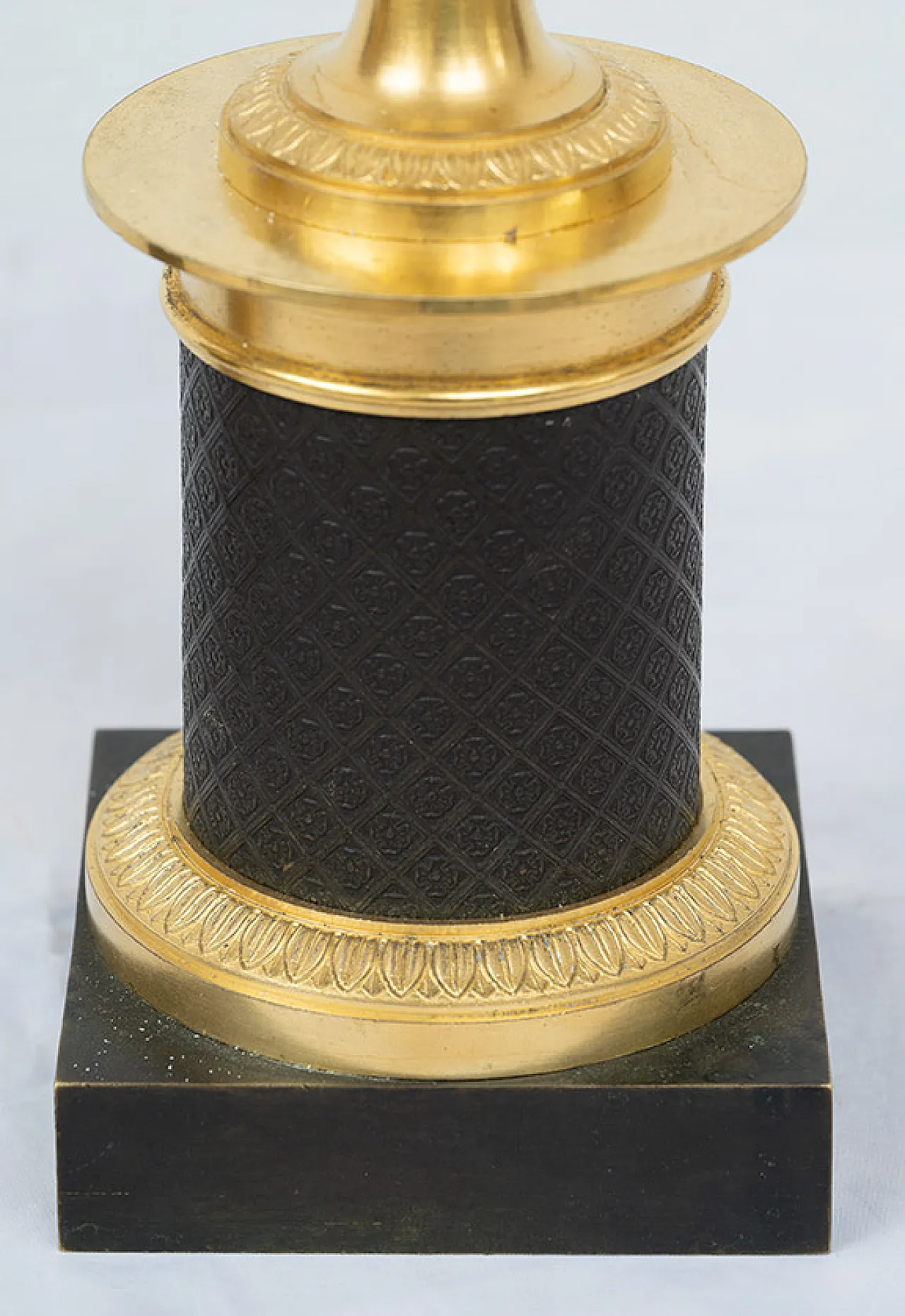 Pair of vases Carlo X in golden bronze and PA bronze, 19th century 3