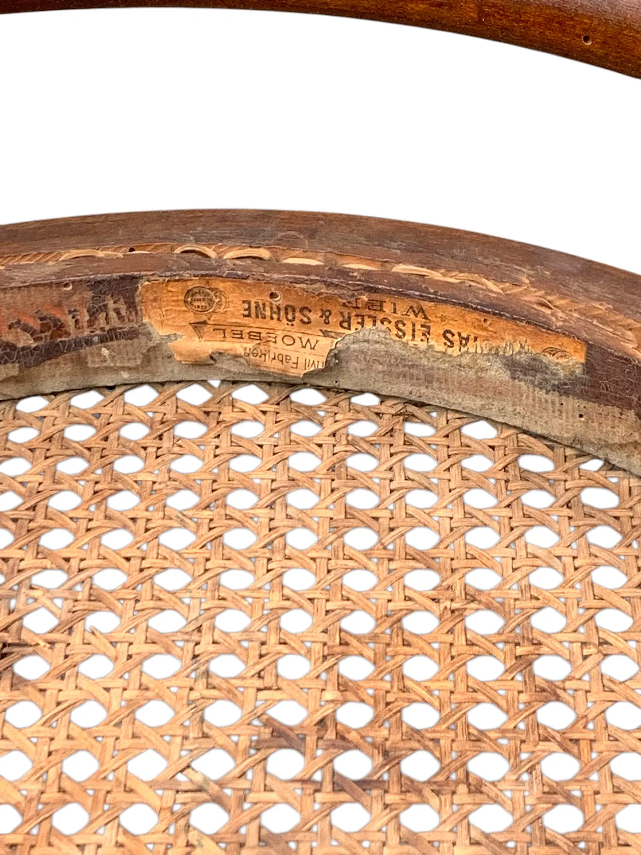 Salottino in paglia di Vienna Thonet e Josias Heissler, primo '900 8