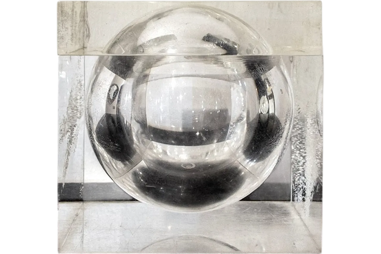 Secchiello per il ghiaccio in vetro acrilico di Alessandro Albrizzi, anni '70 5