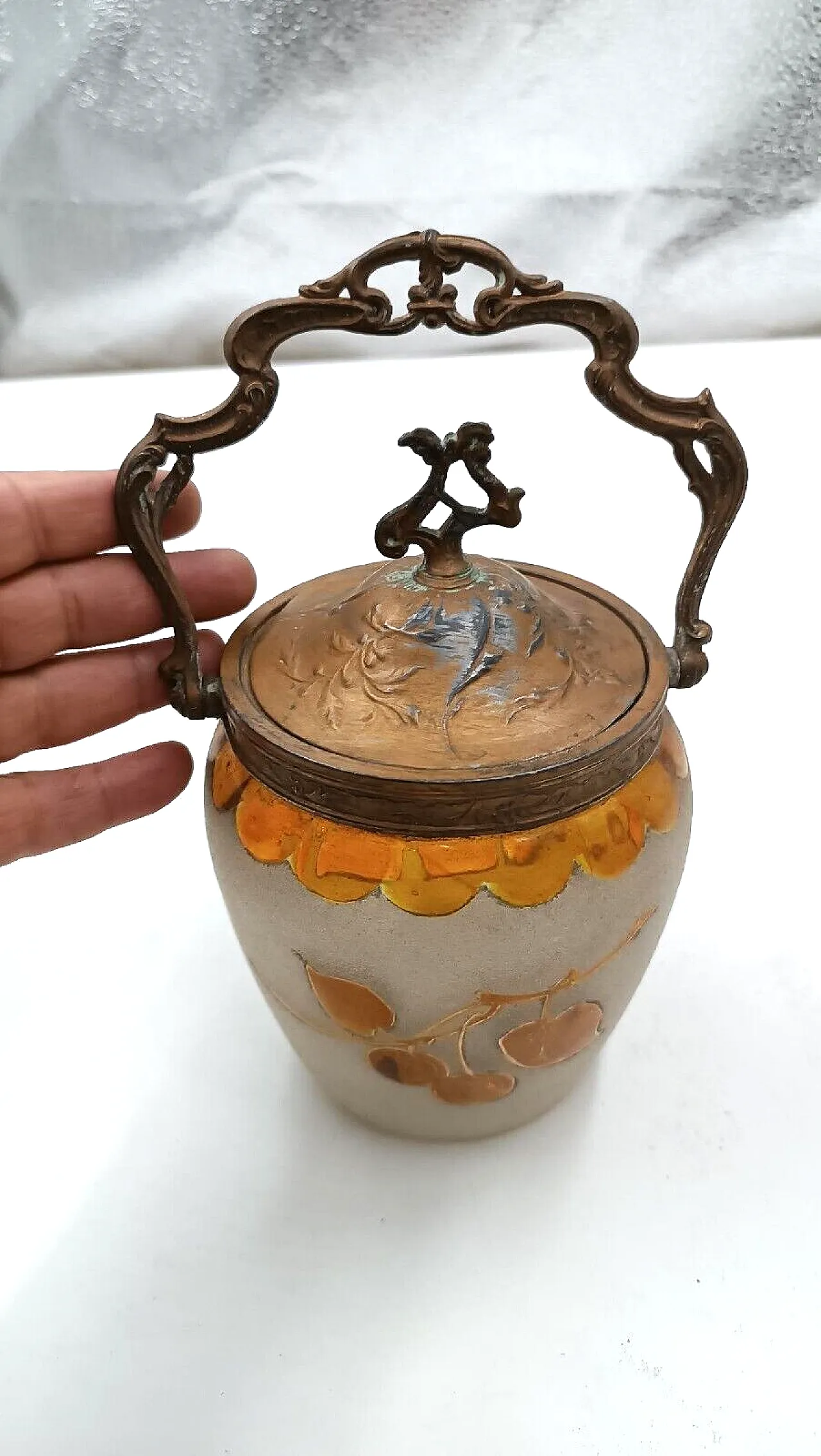 Liberty glass cookie holder vase, early 20th century 2