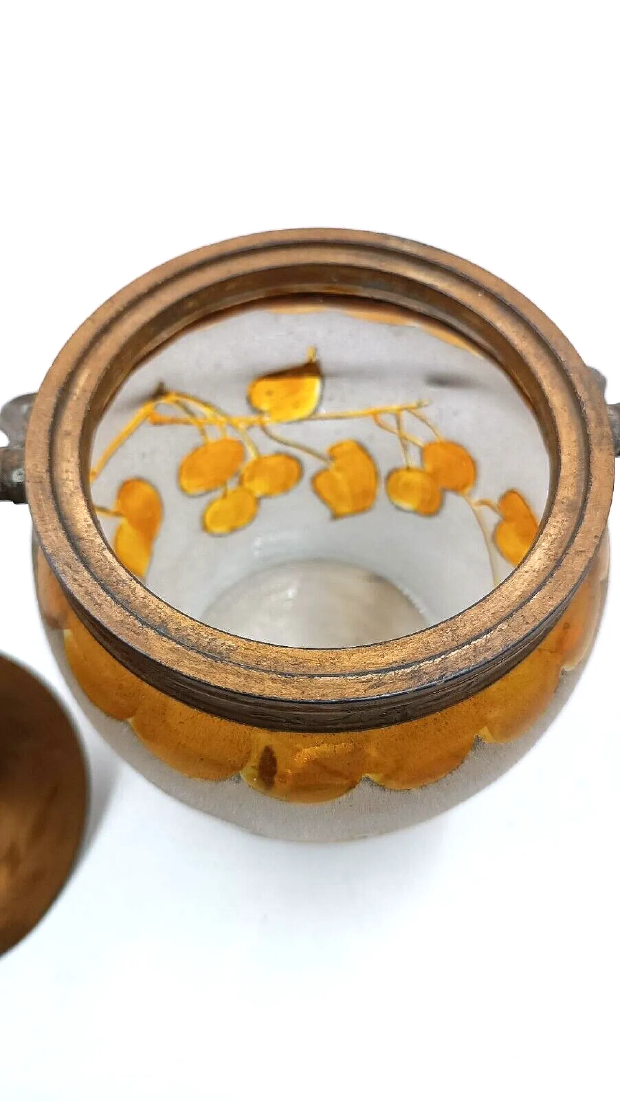 Liberty glass cookie holder vase, early 20th century 6