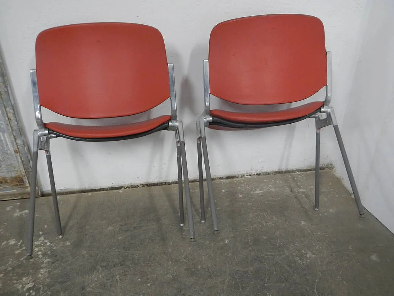 Pair of Office chairs Anonima Castelli, 1960 2