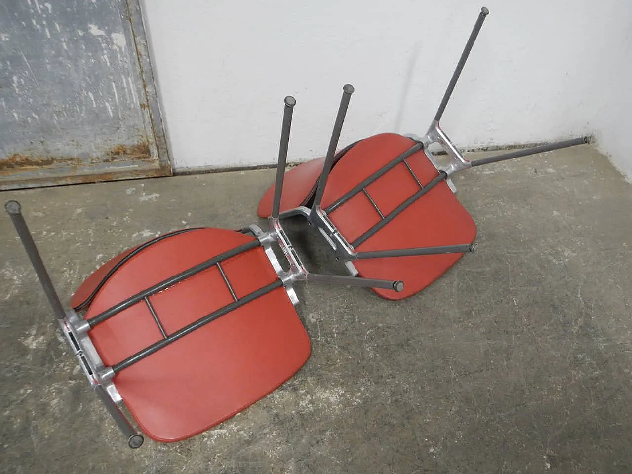 Pair of Office chairs Anonima Castelli, 1960 3