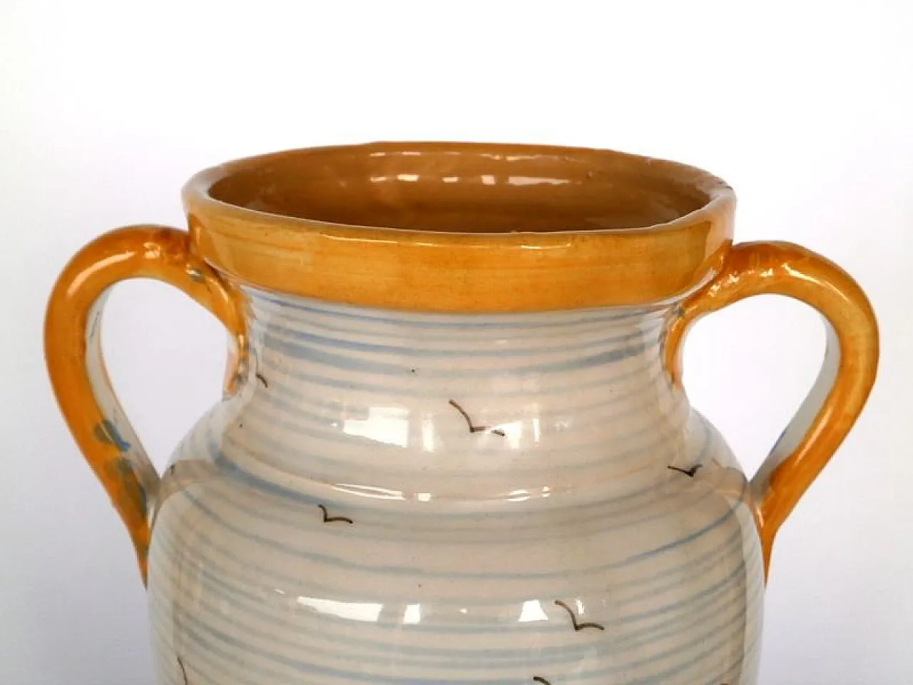 Majolica pottery vase by Novecento, 1930s 5